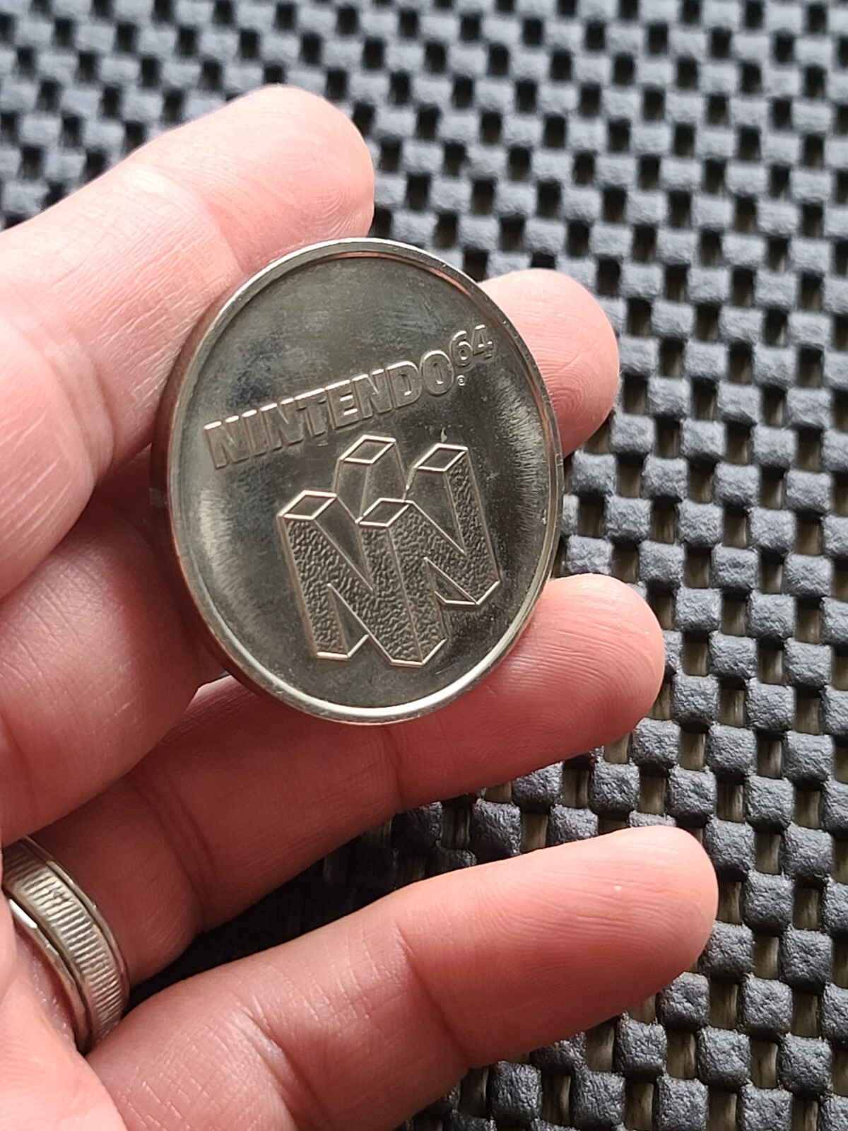 Nintendo Employee Power 100 PROTOTYPE Mario Coin Medal Rare Promo N64 SNES GBA
