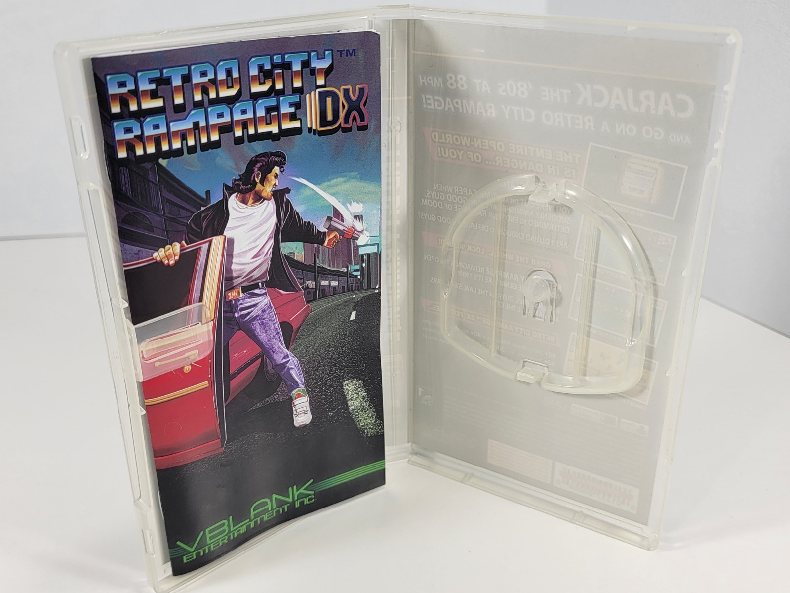Retro City Rampage DX : PSP Case & Manual Only – Vblank 3000 Units – NO GAME