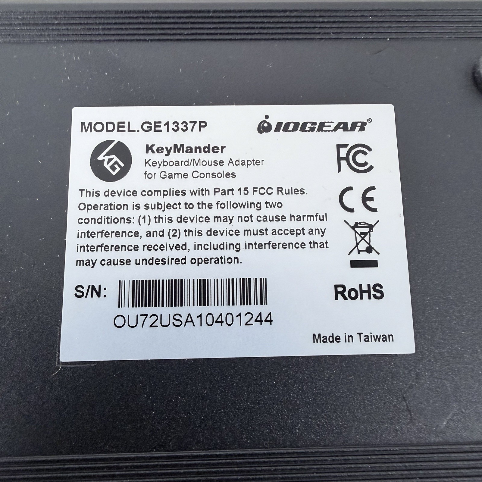 IOGEAR Keymander Keyboard and Mouse Adapter For Ps4, Ps3, Xbox One, Xbox 360