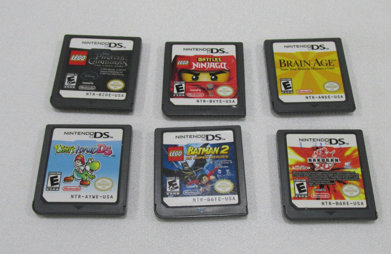 Nintendo DS 11 Games -Wheel of Fortune, Yoshi,Snood 2, Ninjago, Batman, Pirates+