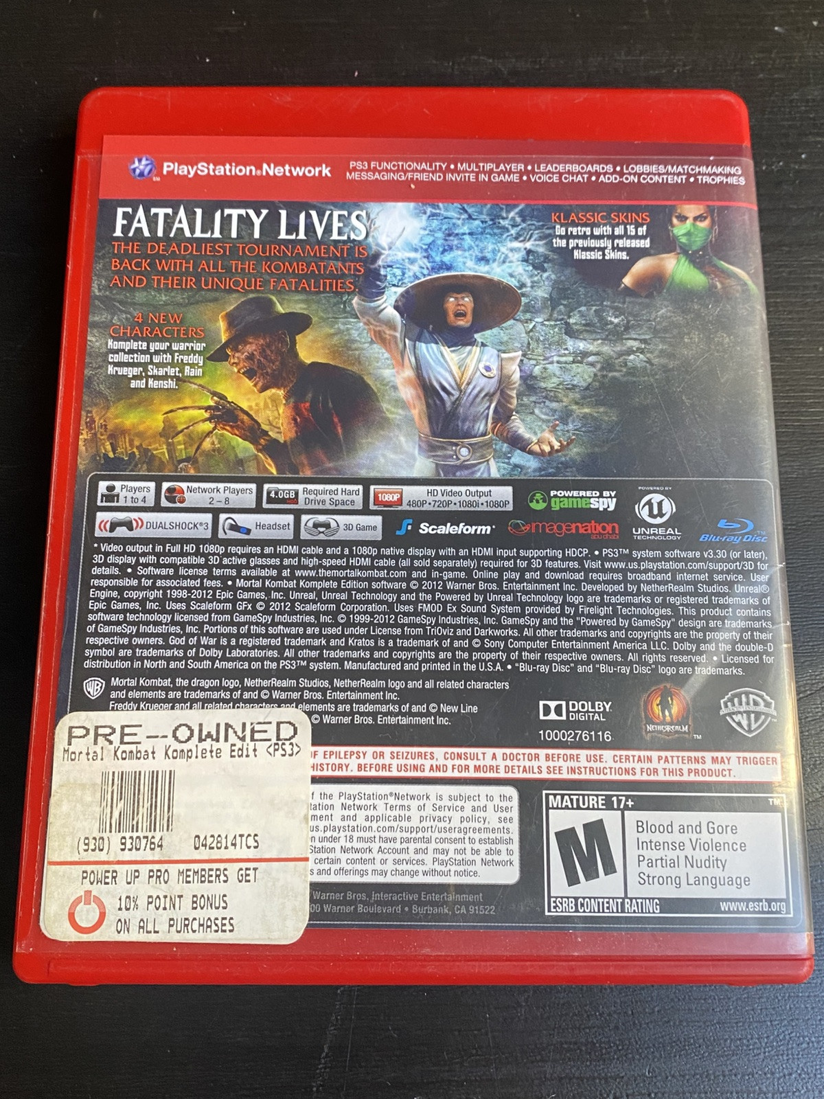 Mortal Kombat Komplete Edition (Sony PlayStation 3 PS3, 2012)