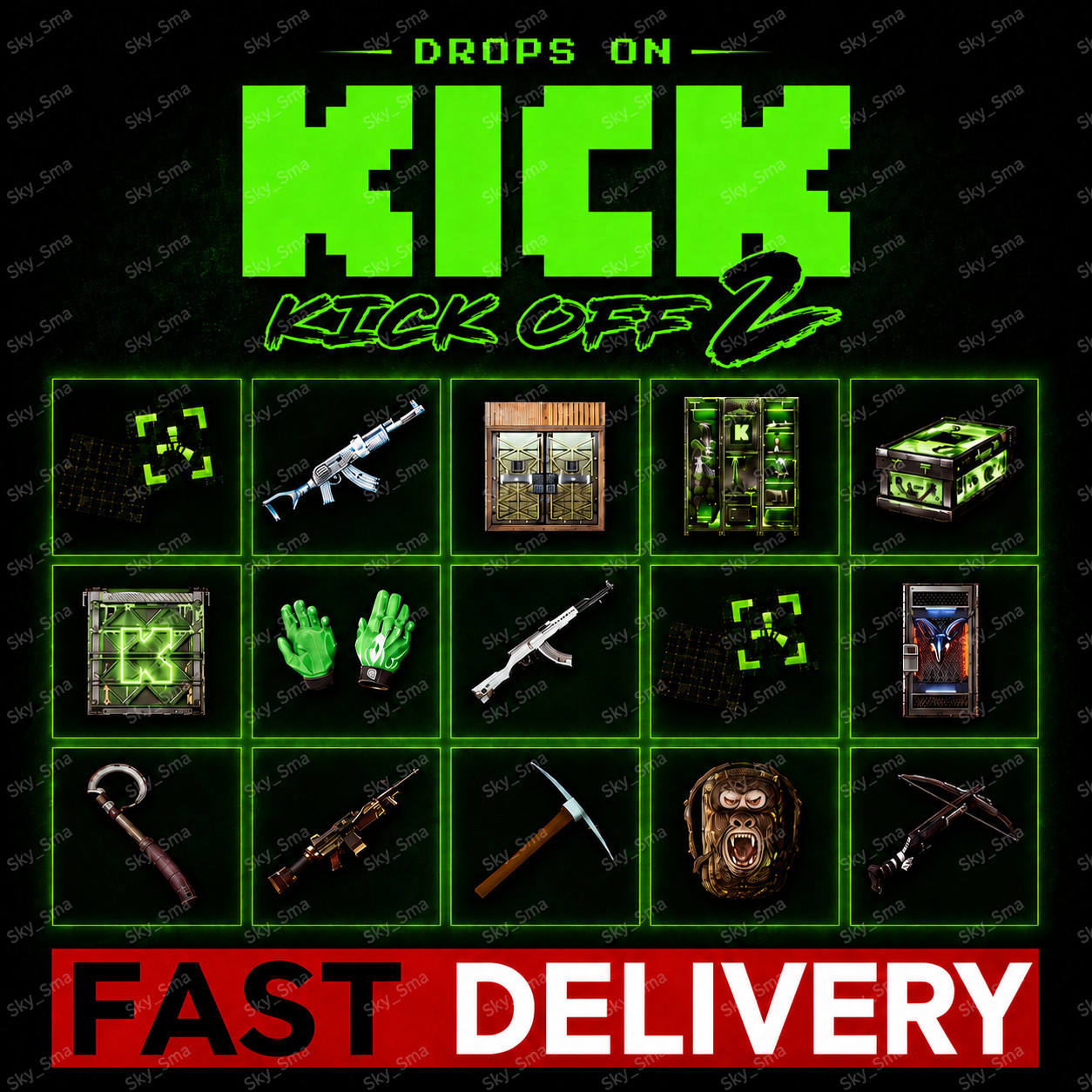 Rust Kick Drops – KICK OFF 2 – Round 3 – 15 Skins