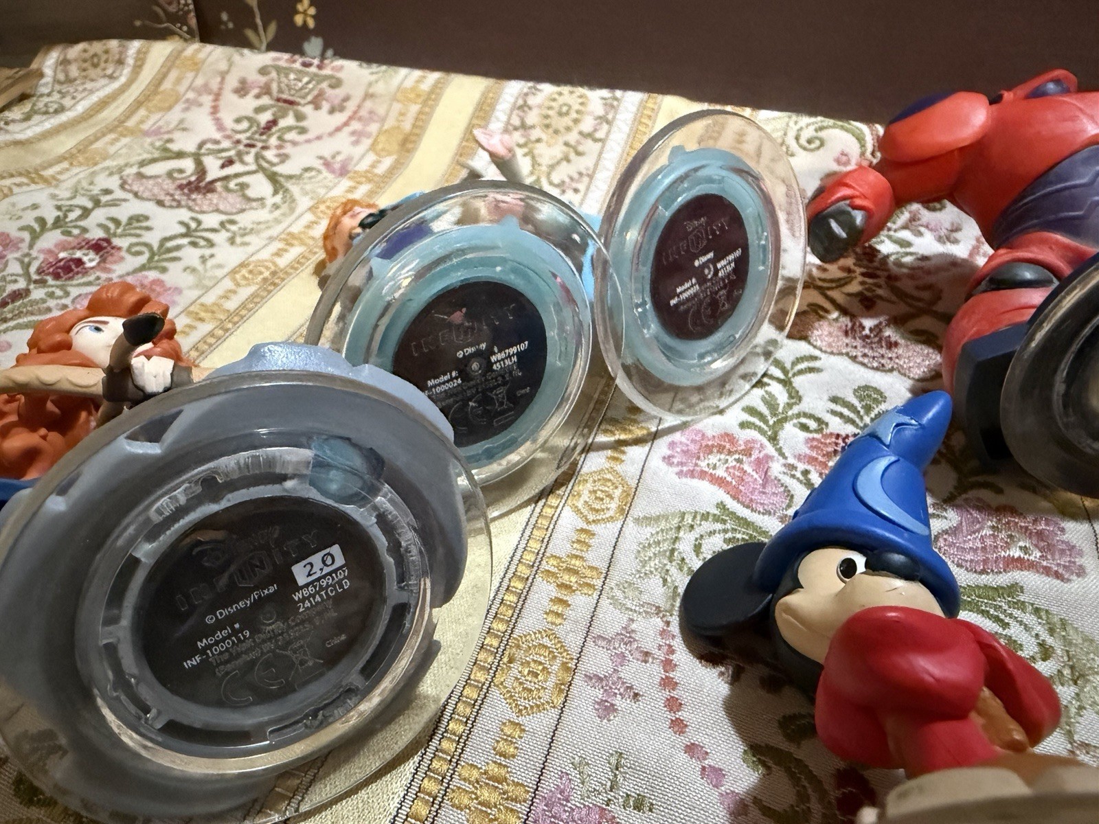 Disney Infinity Phineas Agent P Sorcerer Mickey Elsa Anna Merida Big Hero 6 LOT