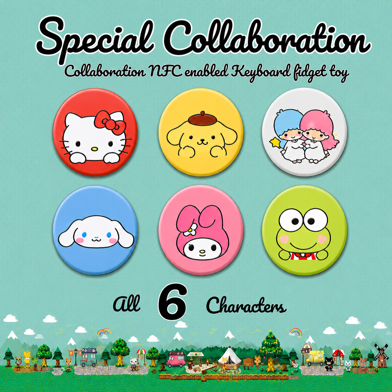 Nintendo amiibo Animal Crossing Sanrio Collaboration Pack – 6 Cards