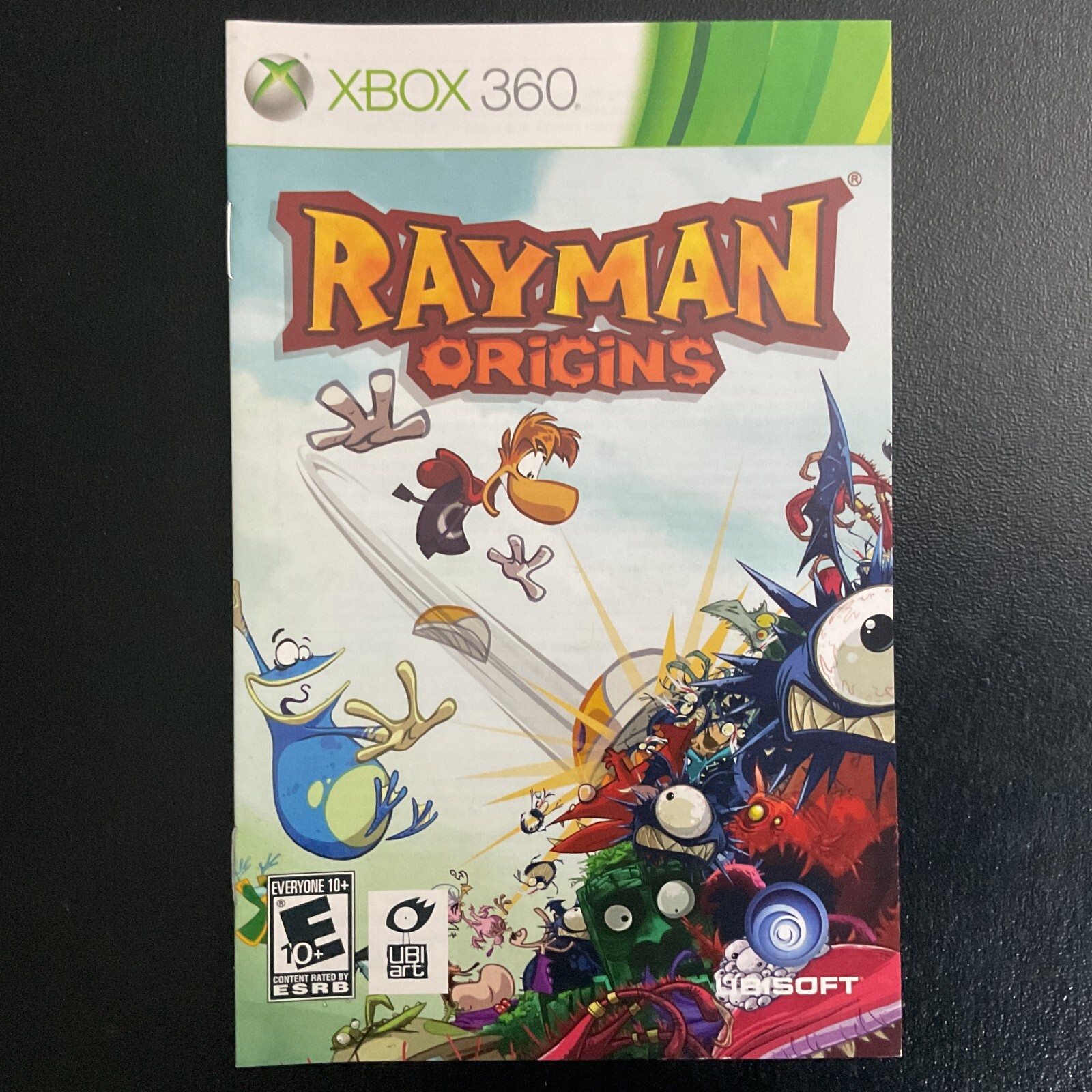 Rayman Origins Microsoft Xbox 360 Instruction Manual Only