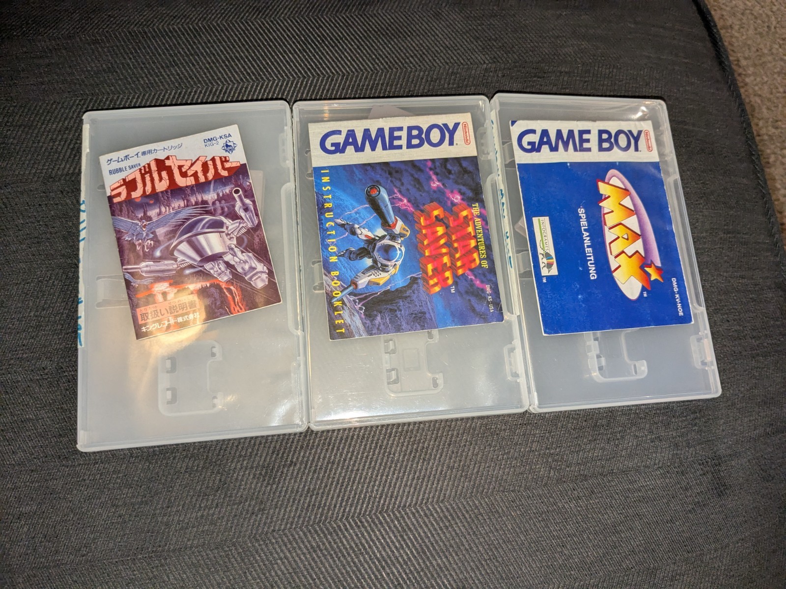 Max Or/ Adventures of Star / Rubble Saver Nintendo GameBoy Game& Manual-Working