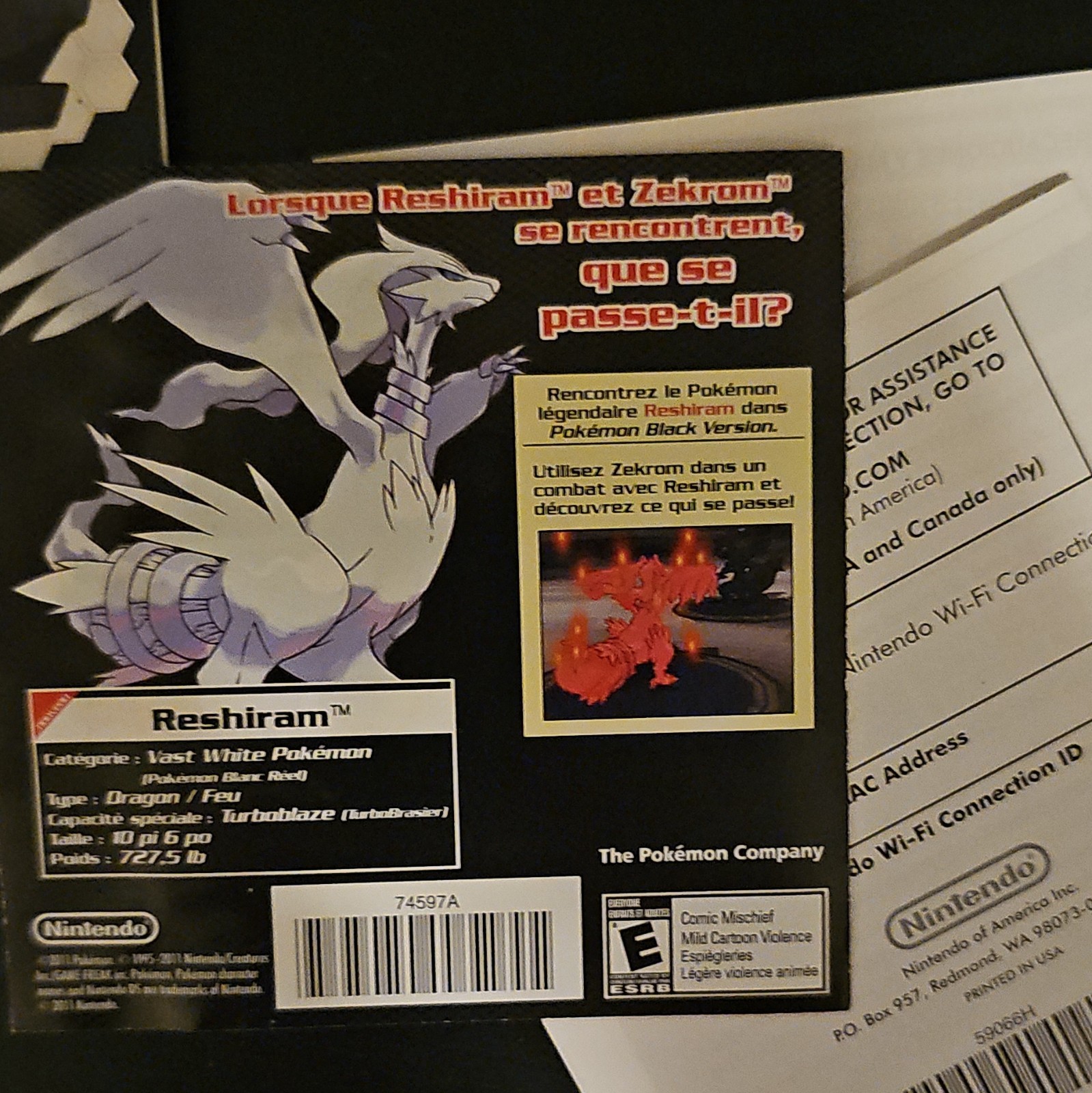 **TESTED** Pokemon White CIB Manual INCLUDED (see desc) NTSC-USA
