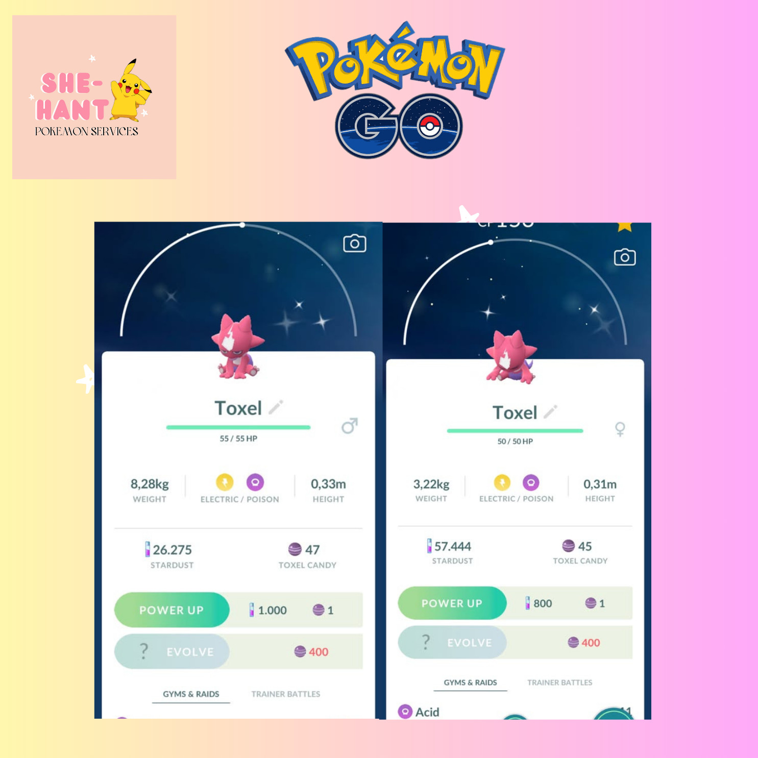 Pokémon Go- Shiny Toxel | MIni P T C