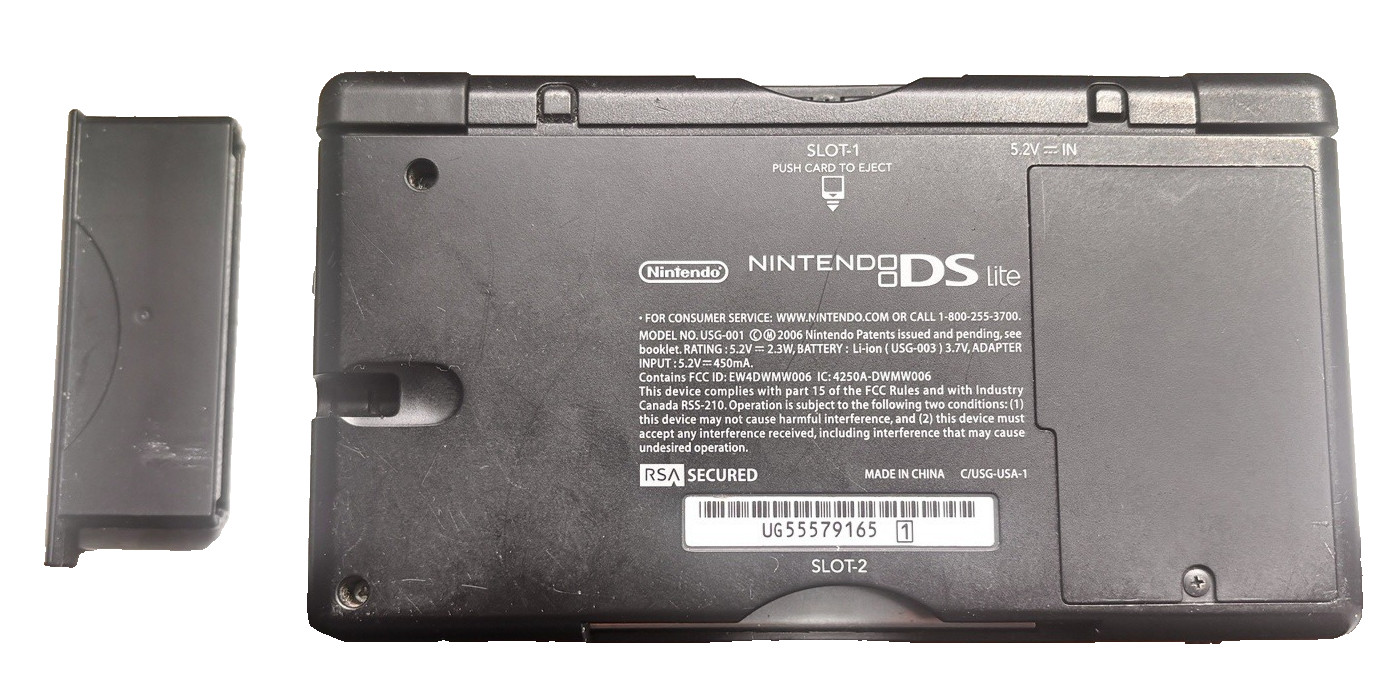 Nintendo DS Lite Blue/Black Handheld Console, Wi-Fi, USG-001 – TESTED WORKING!