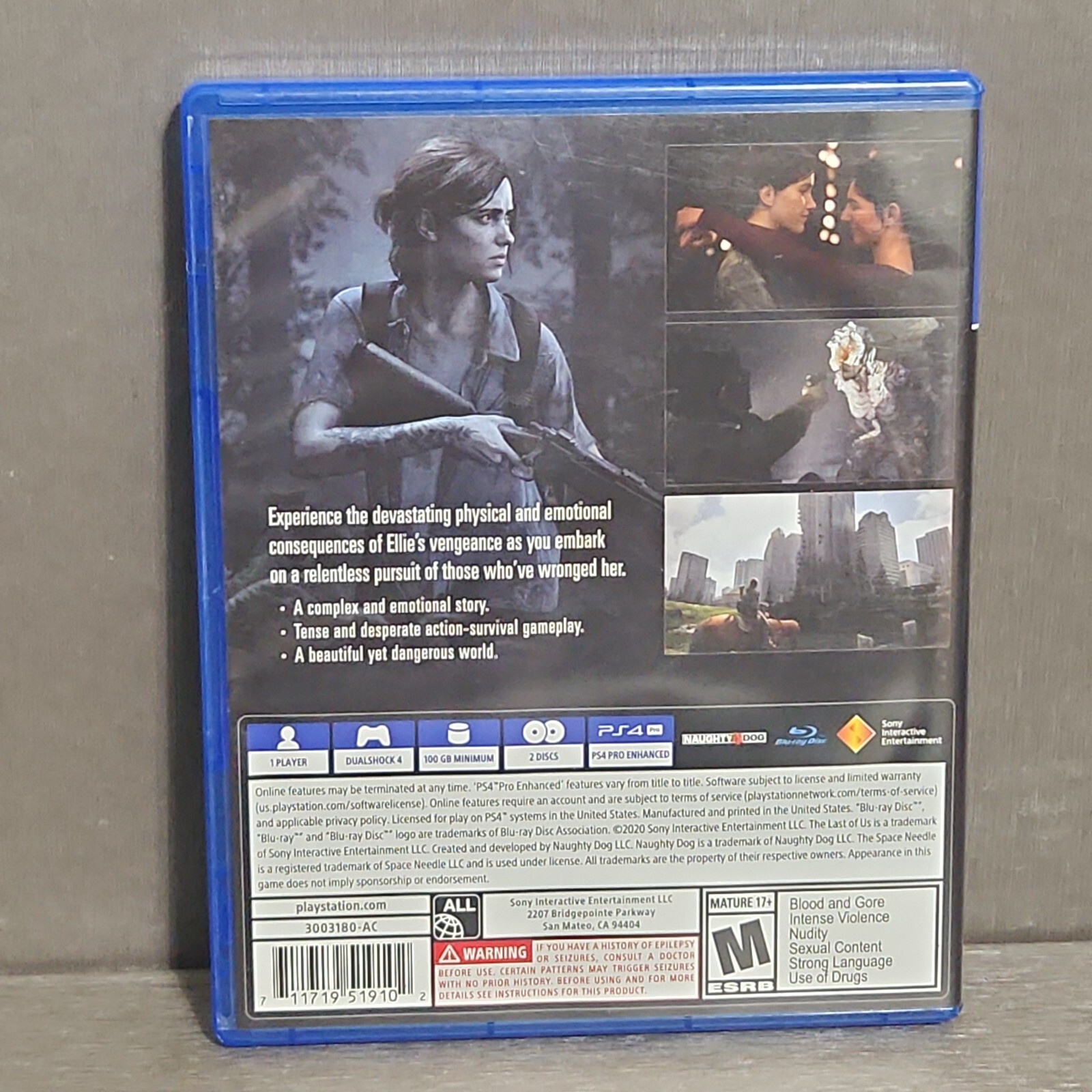 The Last of Us Part II 2 PlayStation 4 PS4 Game CIB 2 Discs Complete
