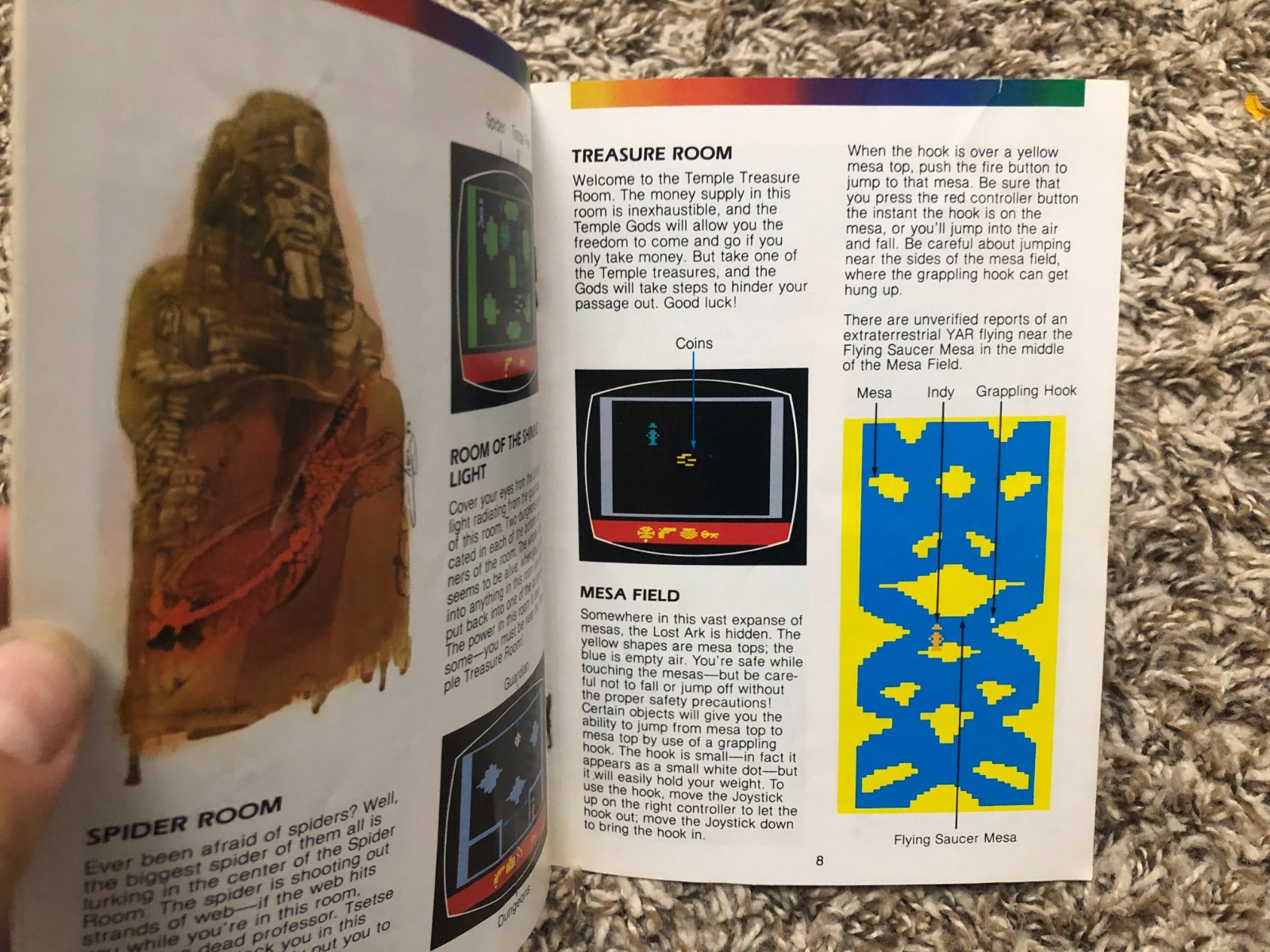 Raiders of the Lost Ark (Atari 2600, 1982) Cartridge & Manual Only Tested (DIEA)