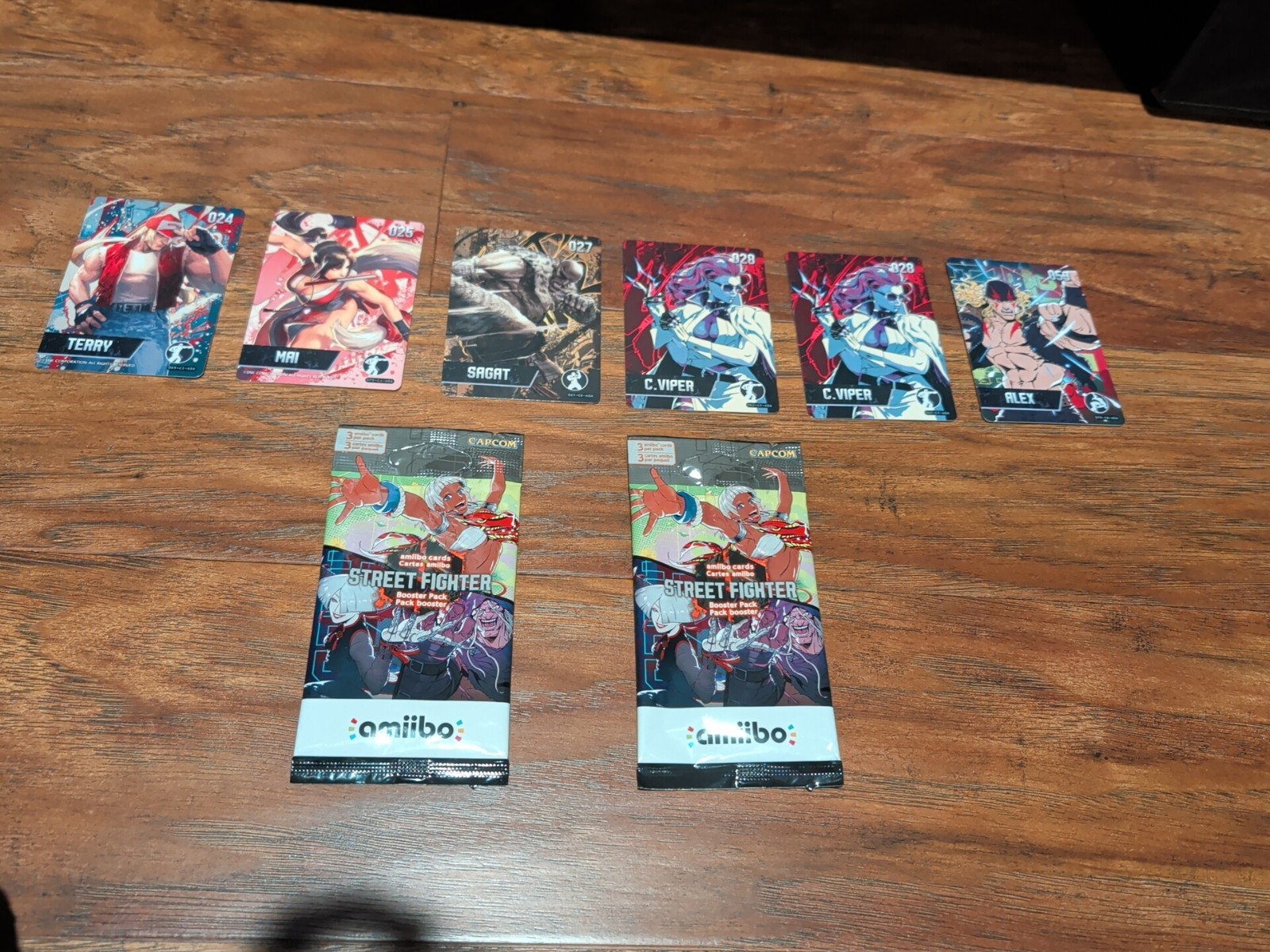 Street Fighter amiibo Cards Series 2 Lot of 6 Cards