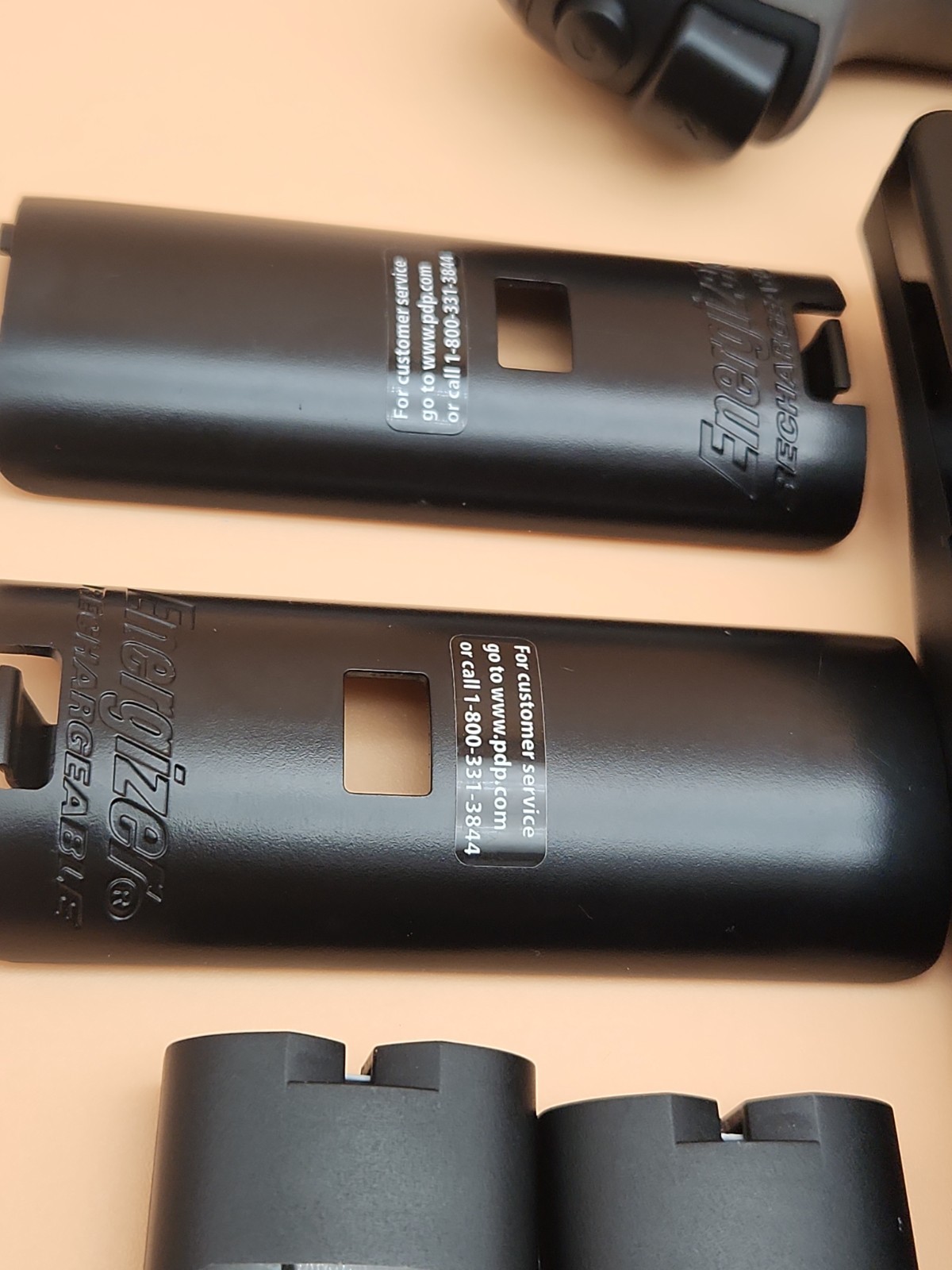 Nintendo OEM Wii Remote Controller MotionPlus Black RVL-036 Tested Lot of 2