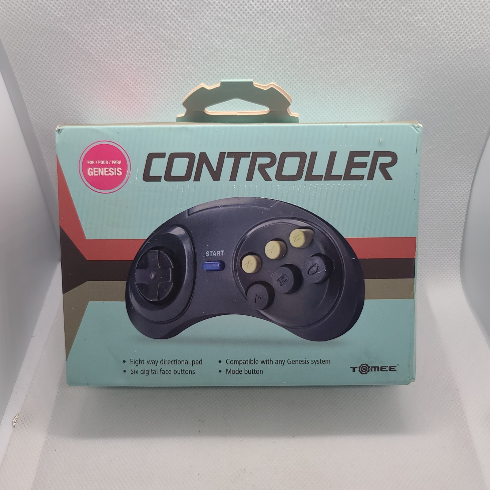 Sega Genesis Controller (BRAND NEW) (NIB) 6 Button Control Pad Tomee