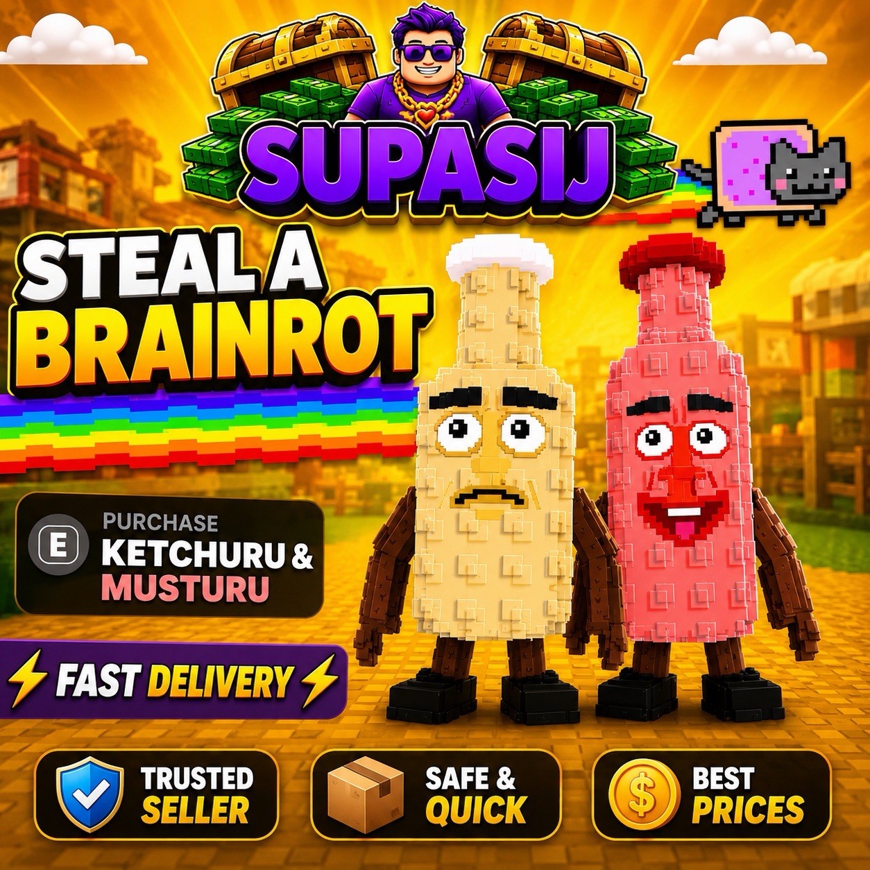 1 Ketchuru and Musturu – Steal a Brainrot / Fast Delivery ⚡️⚡️