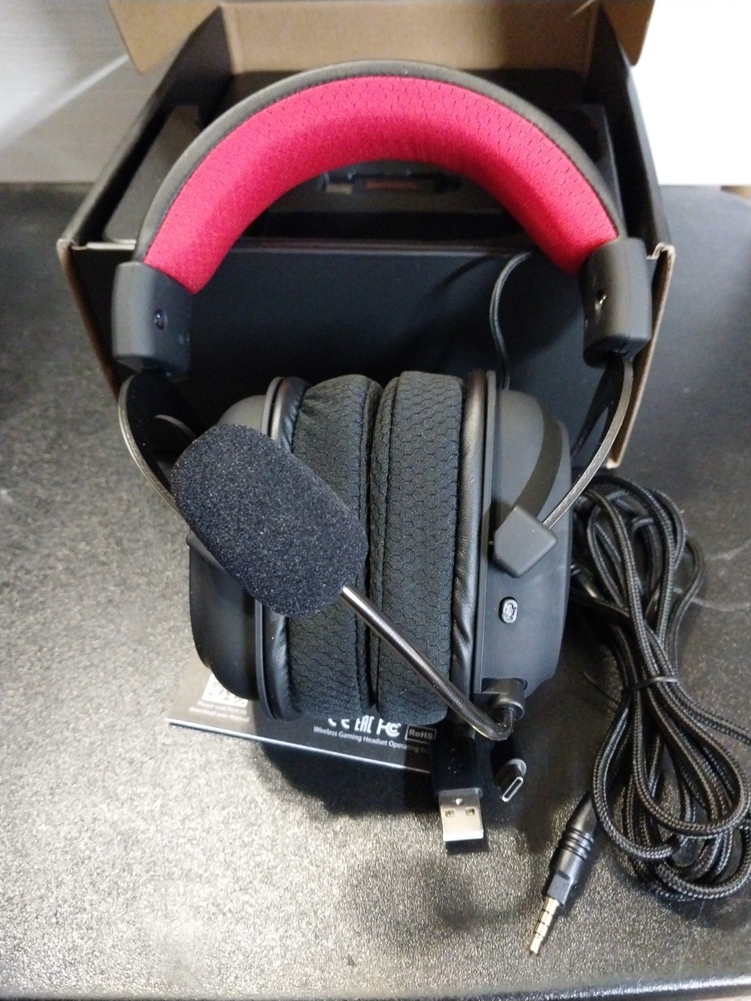 Redragon Zeus X RED-H510-RWBK Wireless RGB Gaming Headset Black