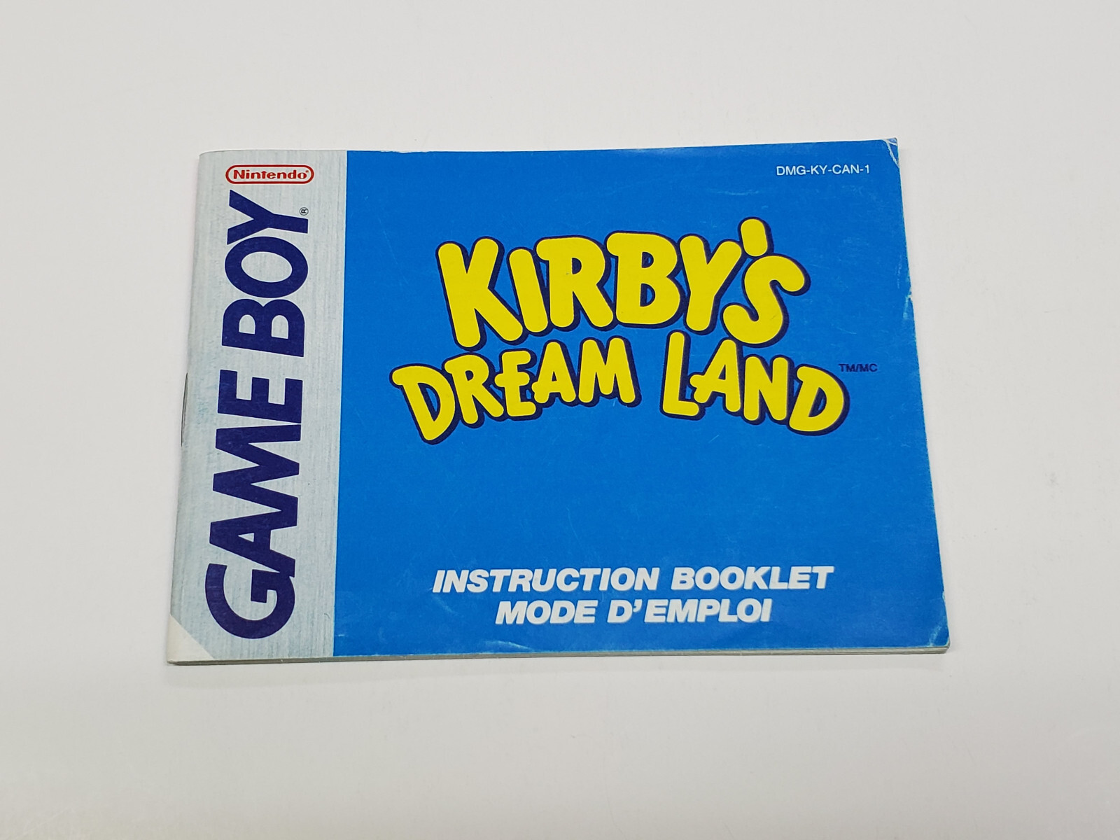 Kirby’s Dream Land Nintendo Game Boy Box & Manual *tear