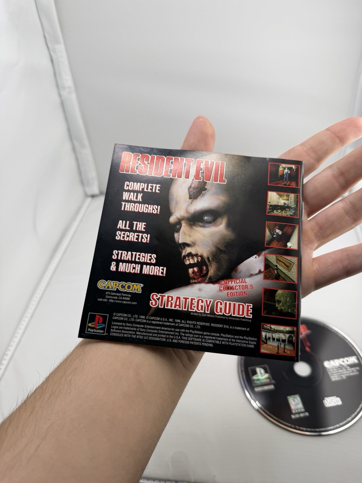 Resident Evil (Sony PlayStation 1, 1996) Black Label CIB W/ Reg Card Variant