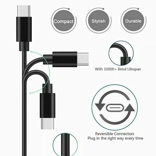 Adhiper USB C Charging Cable for Anker Soundcore Life Q35/Q30/Q20+Space Q45
