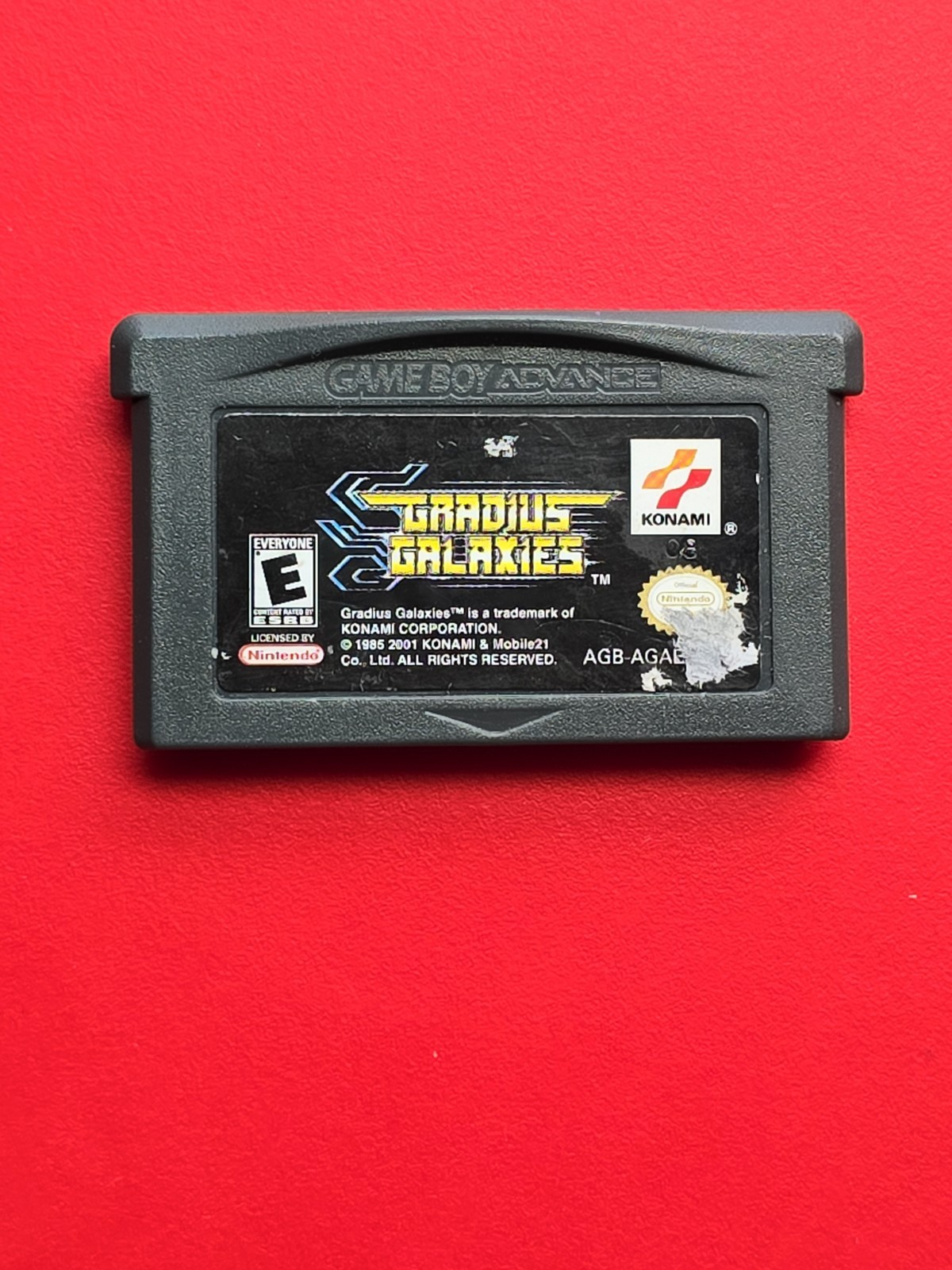 Gradius Galaxies Game Boy Advance Nintendo GBA Authentic Saves Atari Classic