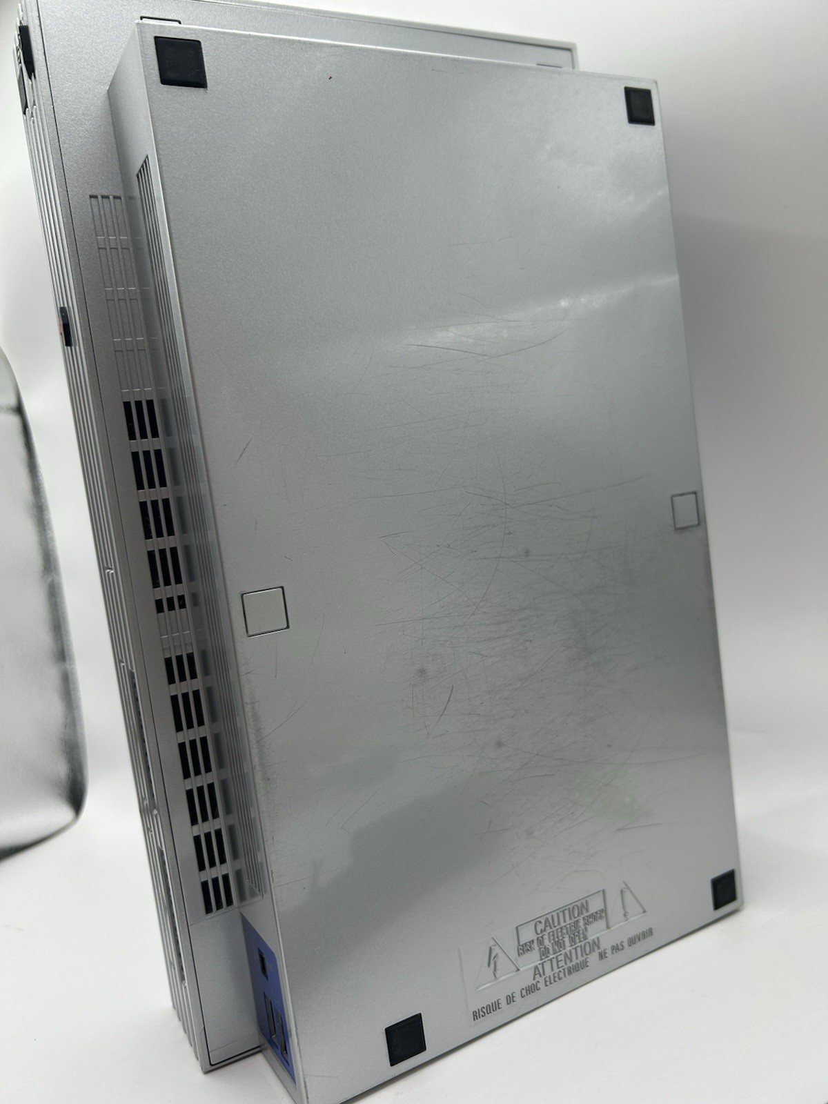 Sony PlayStation 2 PS2 SCPH-39000 Satin Silver Console NTSC-J JP Tested VeryGood