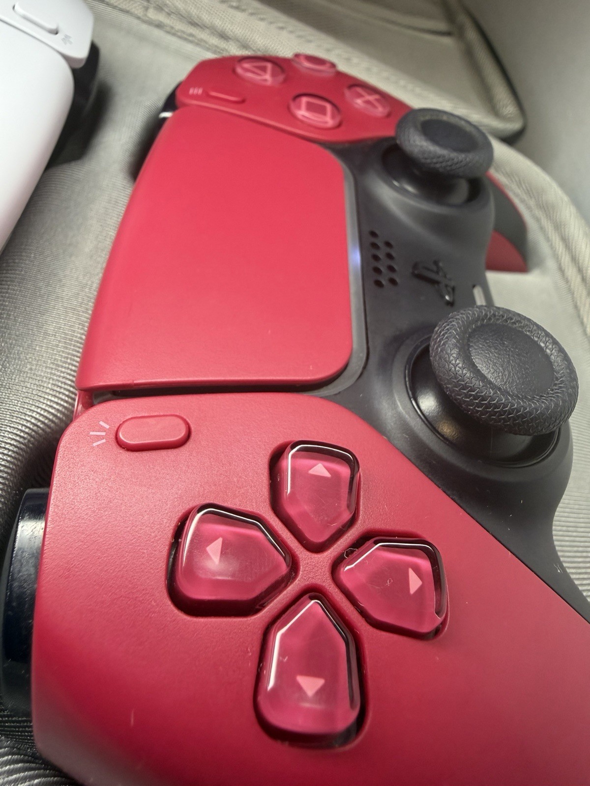 Sony PS5 DualSense Wireless Controller Cosmic Red & White + Carrying Case TESTED