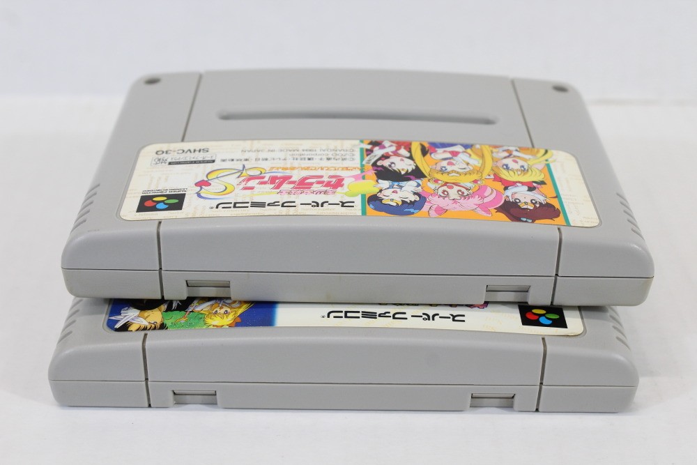 Lot of 2 Sailor Moon & Super S Puzzle SFC Nintendo Super Famicom SNES JP Japan