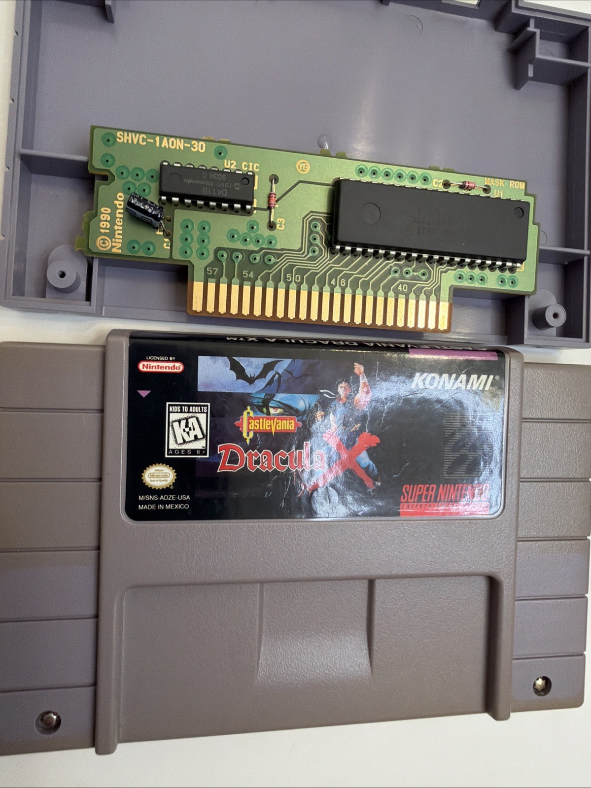 Castlevania Dracula X Super Nintendo Game SNES Authentic w/Collector Case