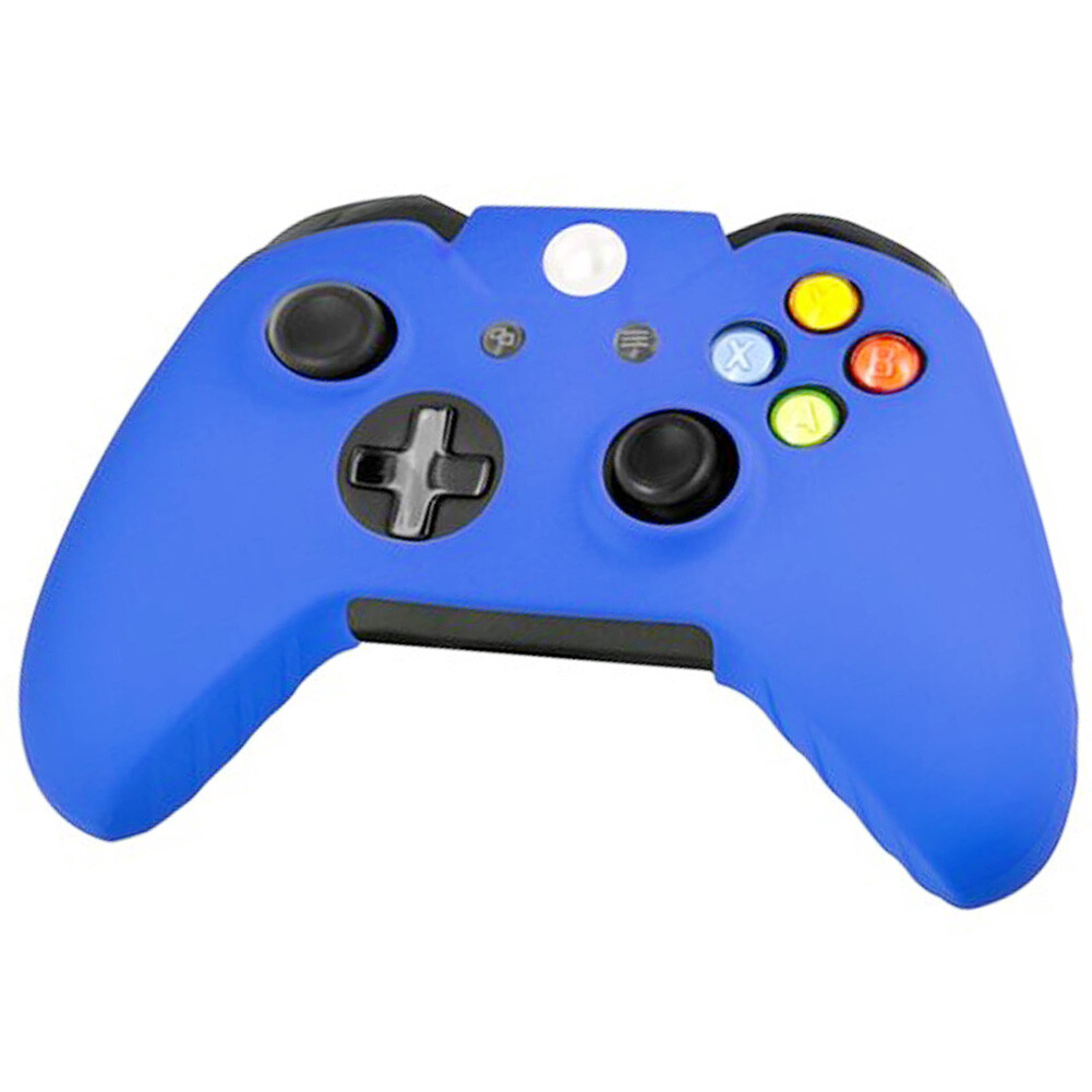 Silicone Soft Rubber Gel Grip Case Skin Cover+Thumbstick Cap Xbox One Controller