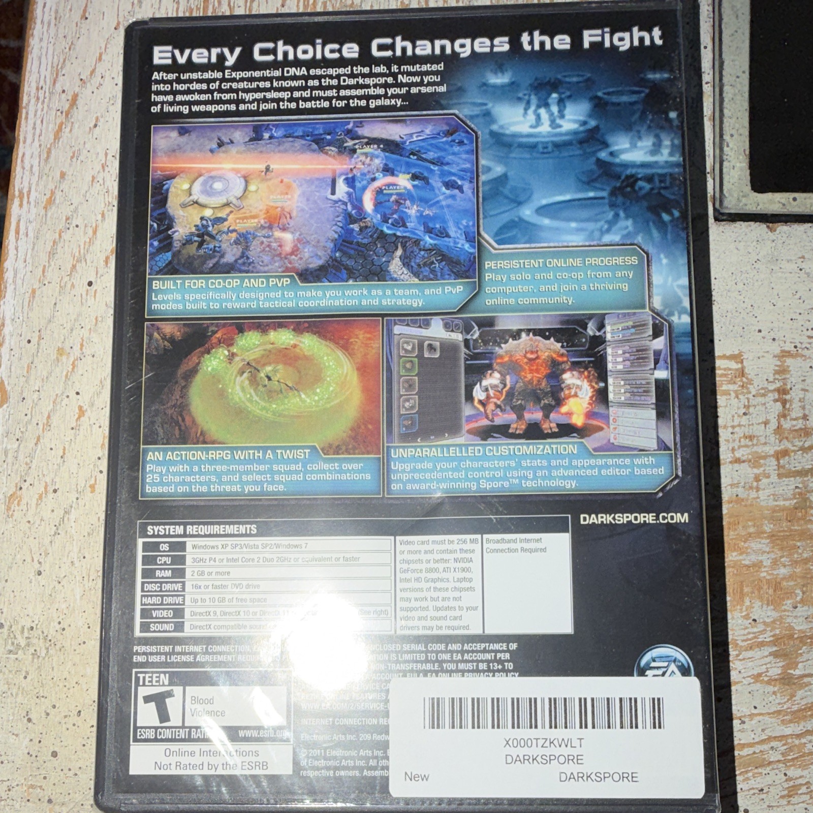 EA Darkspore Limited Edition PC DVD-ROM T-Teen Rated NTSC-U/C (US/CA)