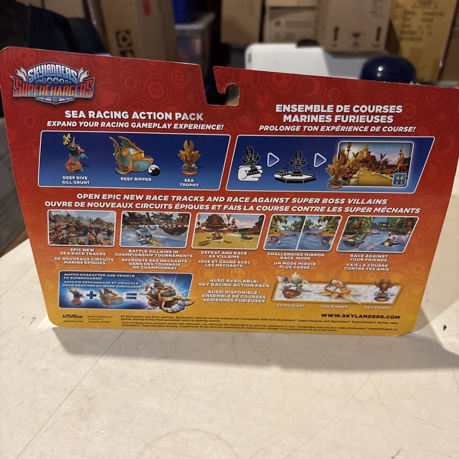 Skylanders SuperChargers Sea Racing Action Pack Gill Grunt Reef Ripper NEW