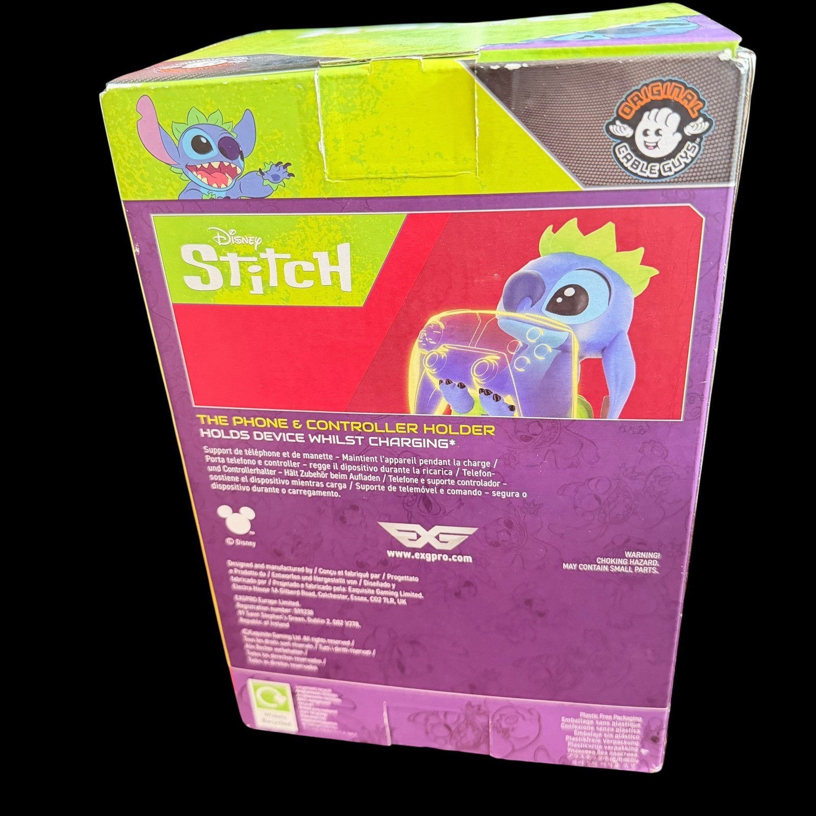 Disney Hula Stitch Cable Guy Phone Controller Holder Blue New NIB Box Wear