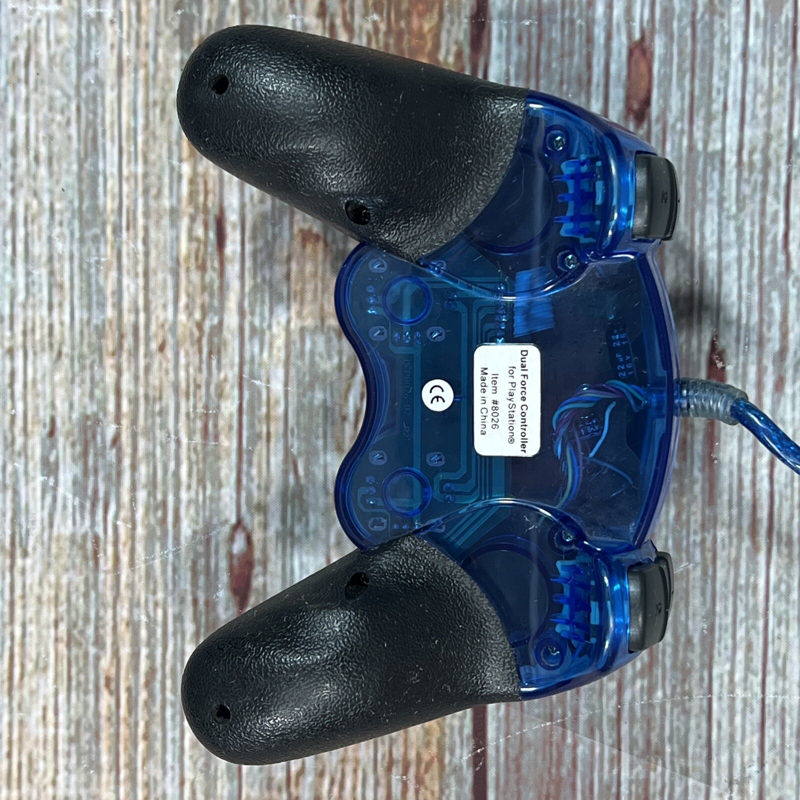MadCatz Clear Blue Dual Force PS2 Playstation 2 PS1 Wired Controller