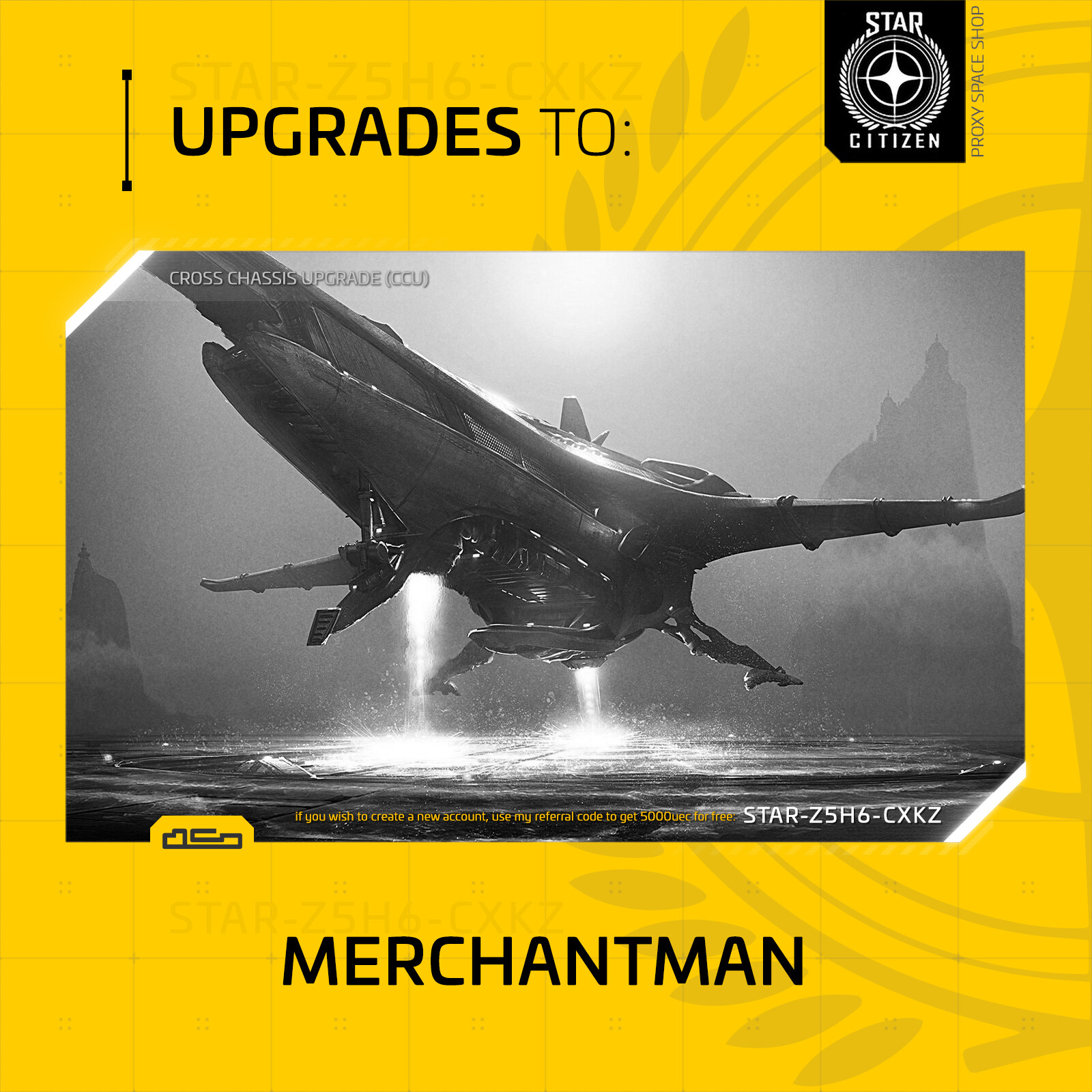 Star Citizen – BANU MERCHANTMAN – UPGRADE – (CCU)