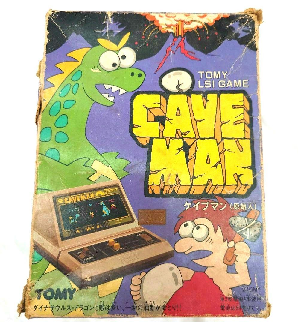 TOMY Caveman Vintage Handheld LSI Game Tested Working Boxed Japan