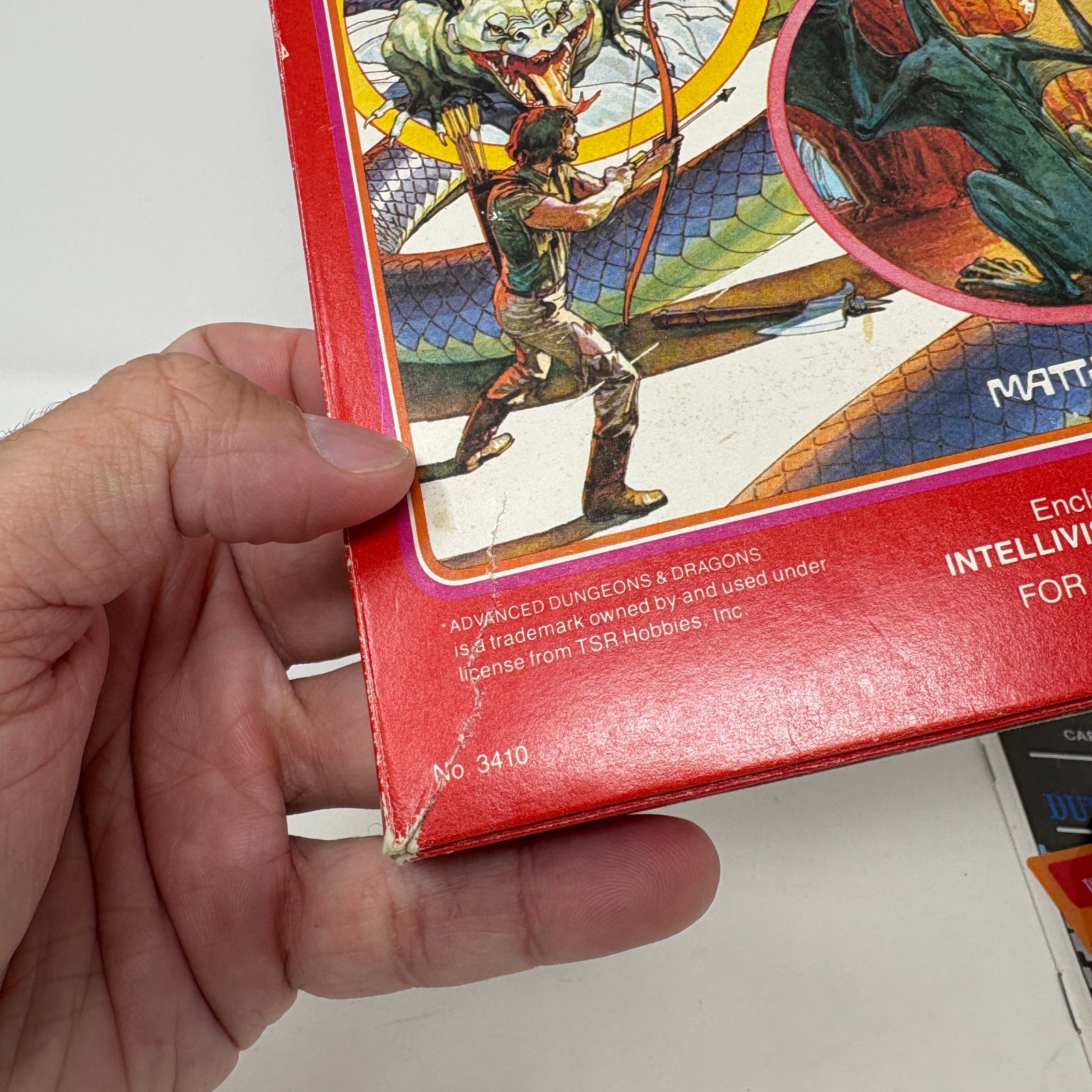 1982 Intellivision Advanced Dungeons & Dragons Video Game Complete in Box CIB