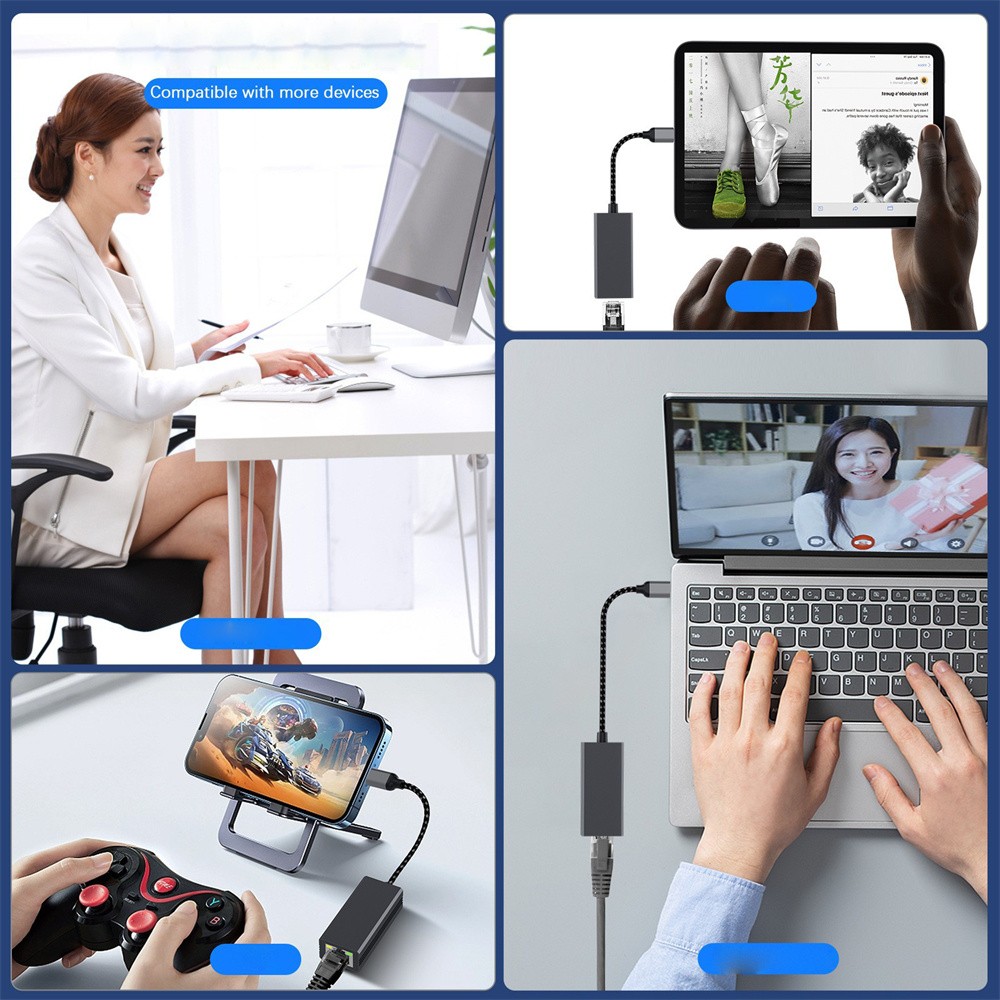 Gigabit Ethernet Adapter LAN Internet Network Adapter USB 3.0 to 1000 Mbps LAN