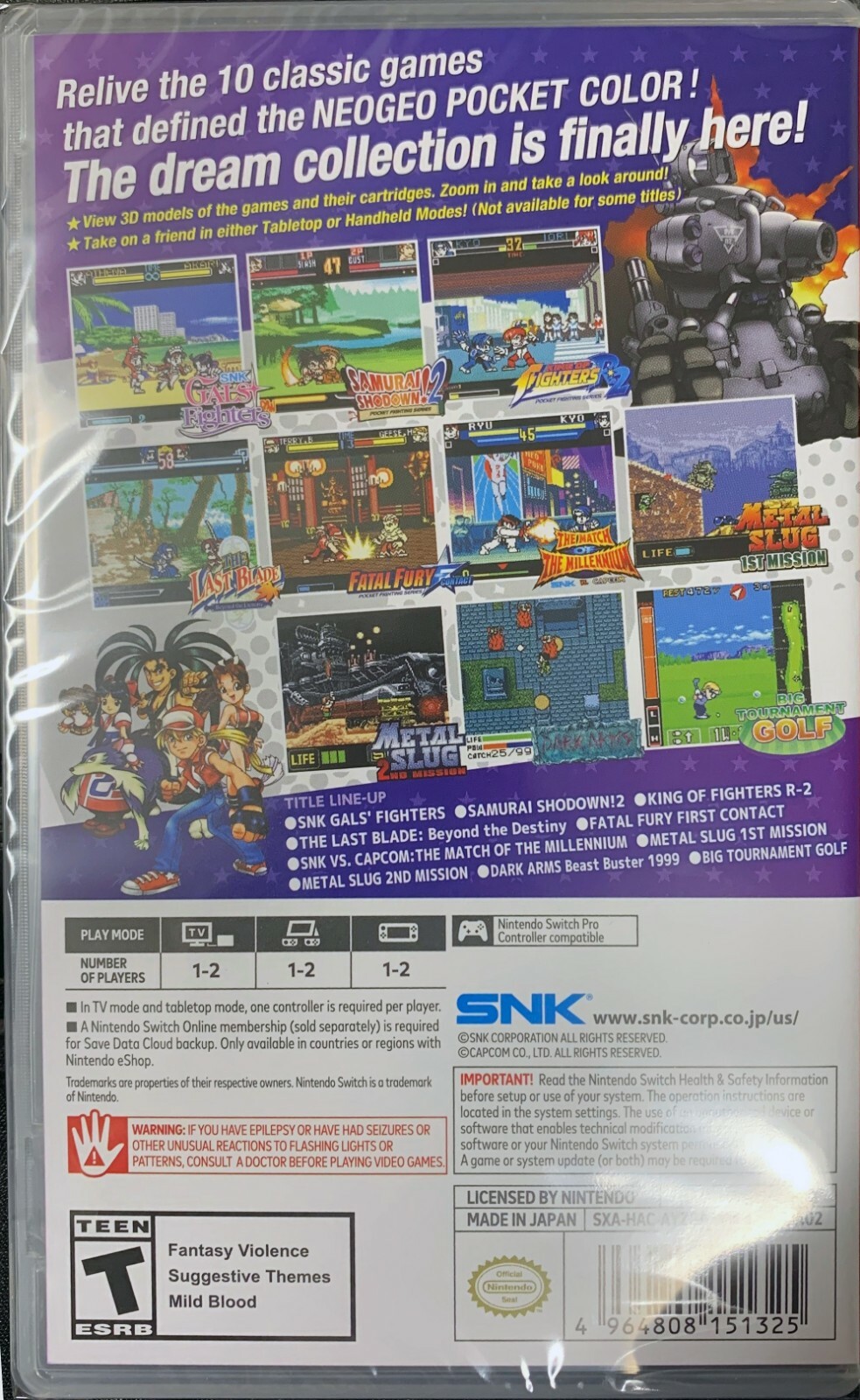 Switch Neogeo Pocket Color Selection Vol 1
