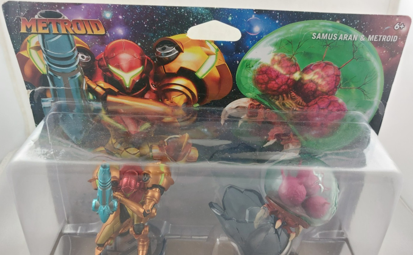 Metroid and Samus Aran Nintendo Amiibo 2-Pack – Brand New / Factory Sealed