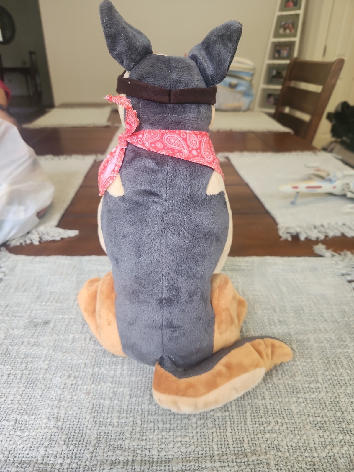 Fallout 4 Dogmeat Bethesda Plush Stuffed Animal Dog Bandana + Goggles