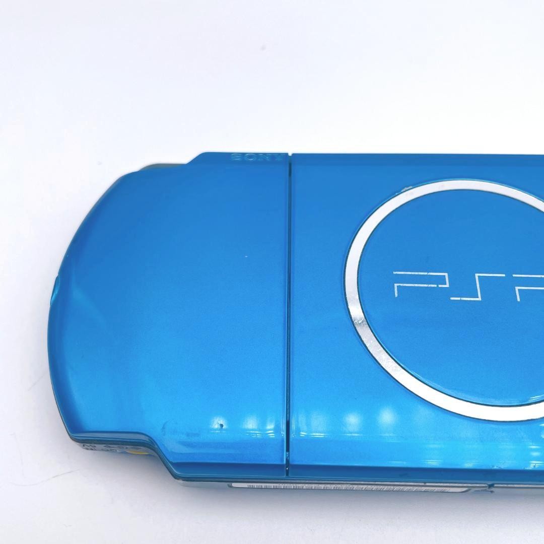 PSP-3000 Vibrant Blue Console Excellent Condition Tested Japan Import