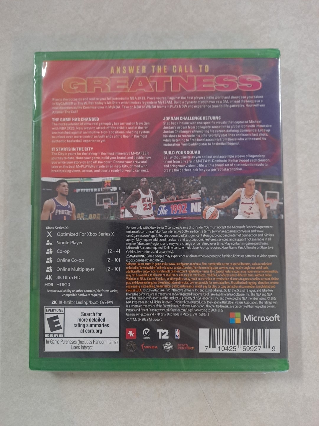 NBA 2K23 Basketball (Microsoft Xbox Series X) Brand NEW Factory SEALED