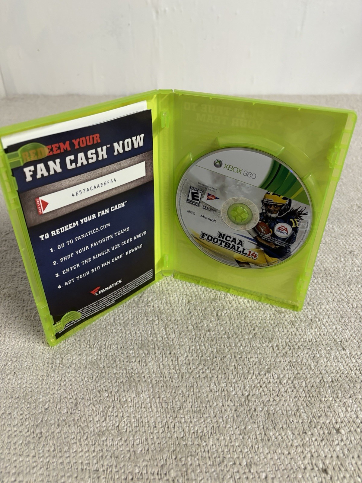 NCAA Football 14 (Microsoft Xbox 360, 2013) No Manual