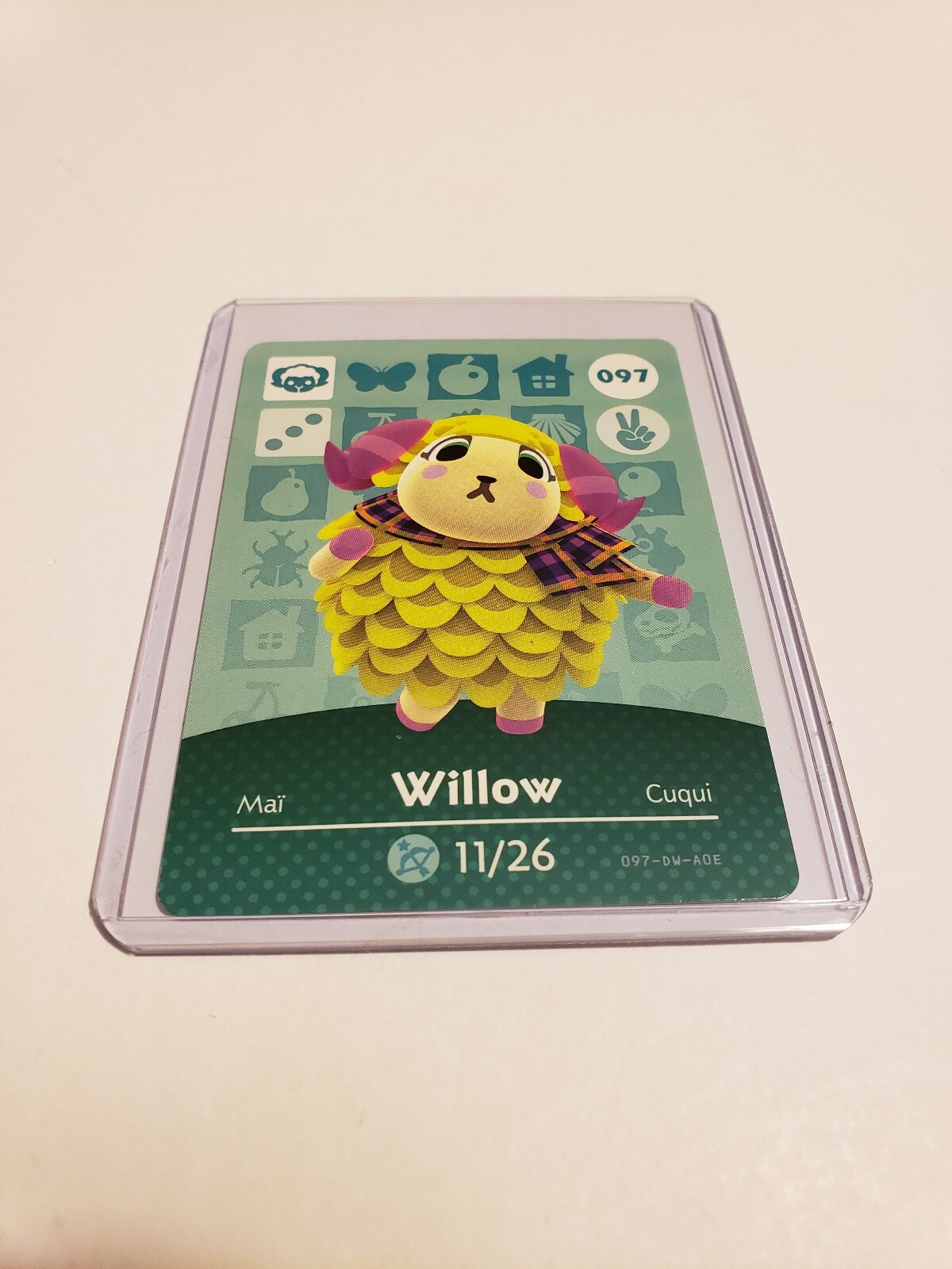 !SUPER SALE! Willow # 097 Animal Crossing Amiibo Card AUTHENTIC Series 1 NEW!!!