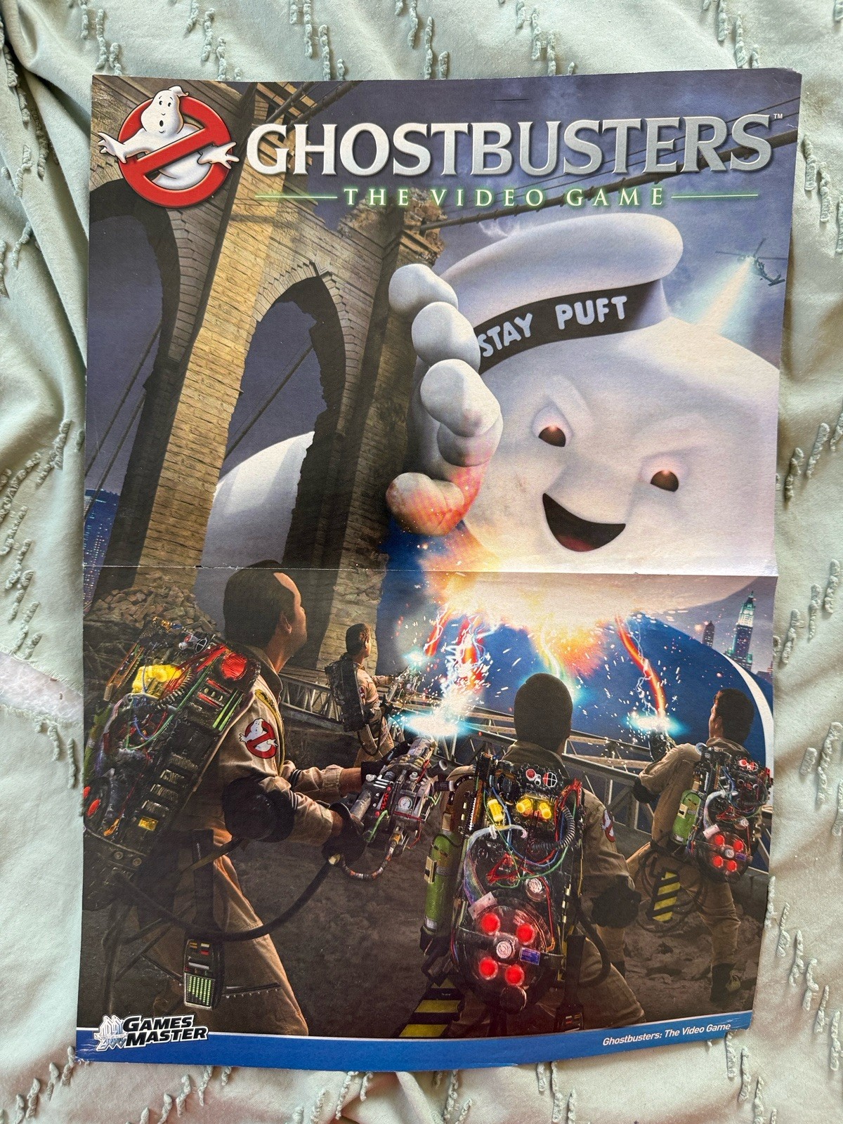 MEGA RARE INFAMOUS & GHOSTBUSTERS 2-SIDED POSTER FOR COLLECTORS