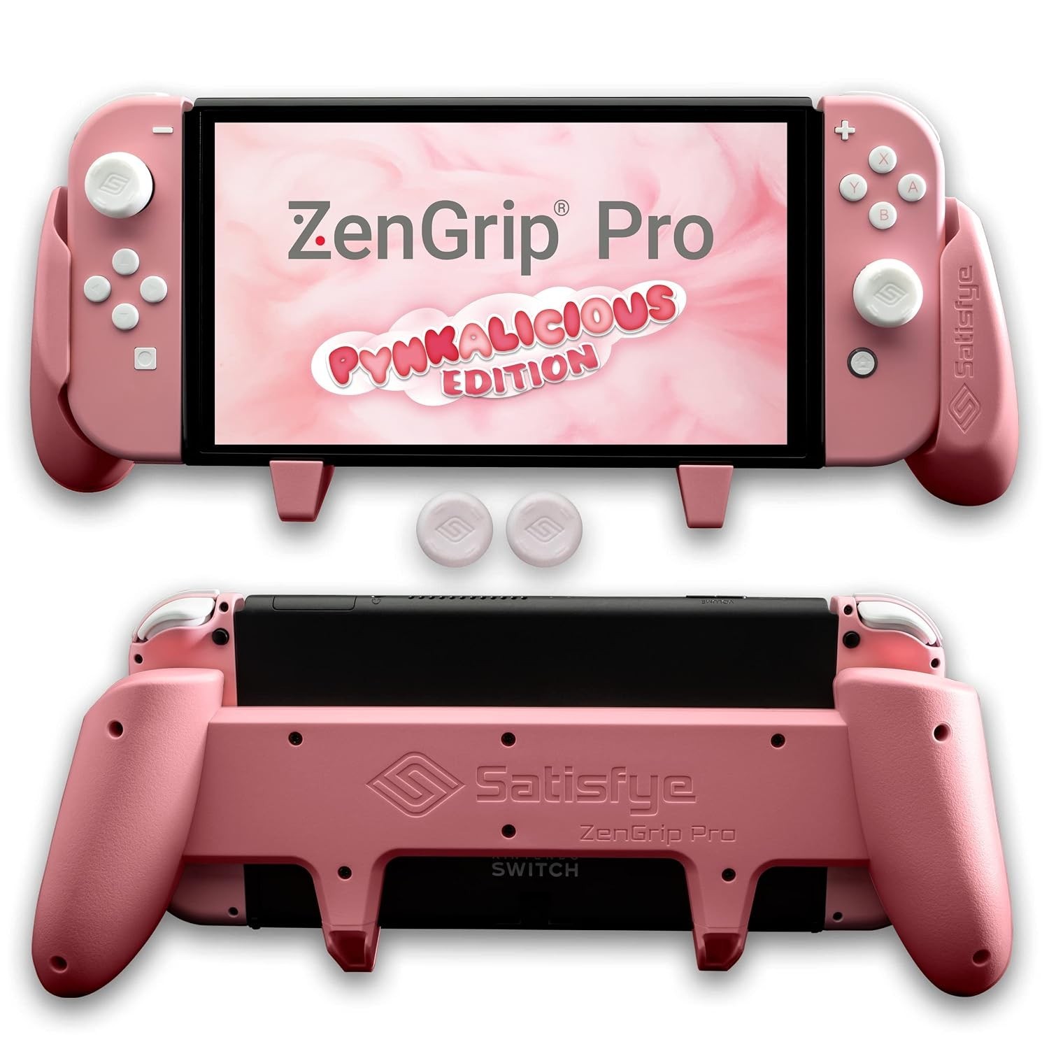 Satisfye Zengrip Pro Gen 3 OLED Ergonomic Gaming Grip For Nintendo Switch Pink