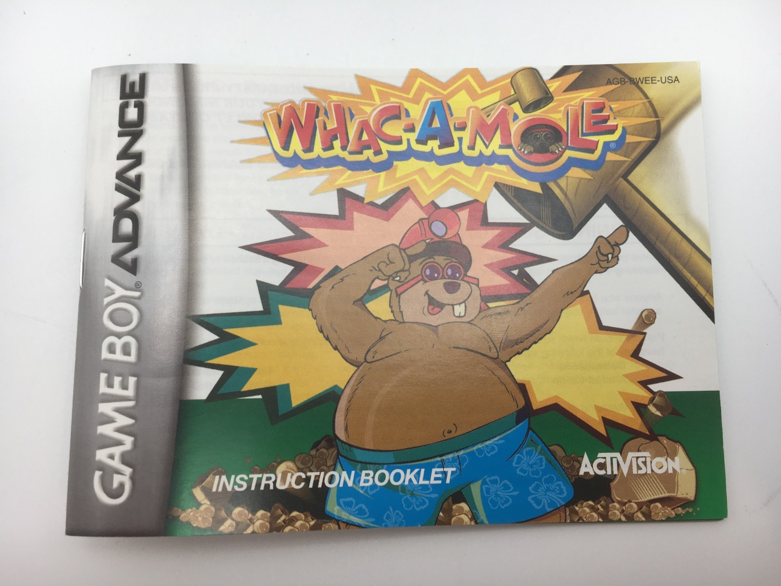 Game Boy Advance 2005 – Whac-A-Mole w/ Box & Manual (Works)
