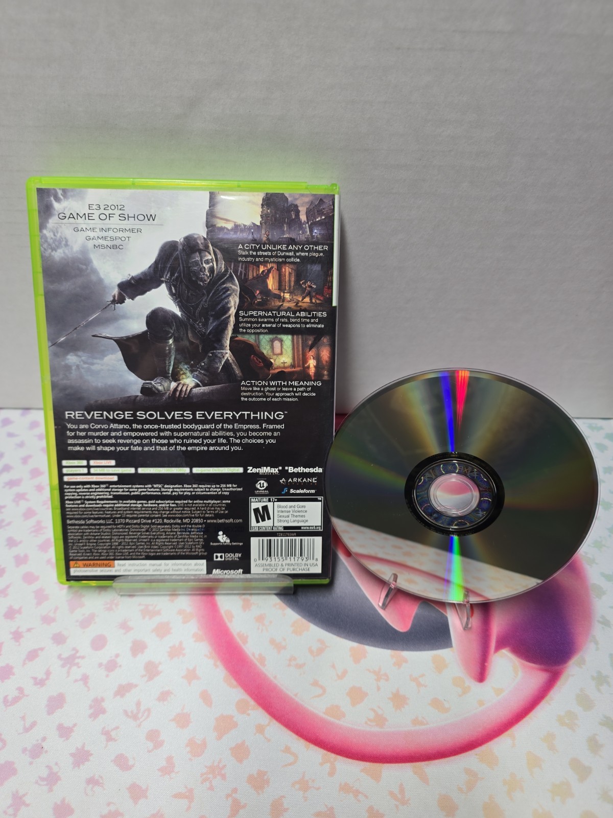 Dishonored Xbox 360 Game