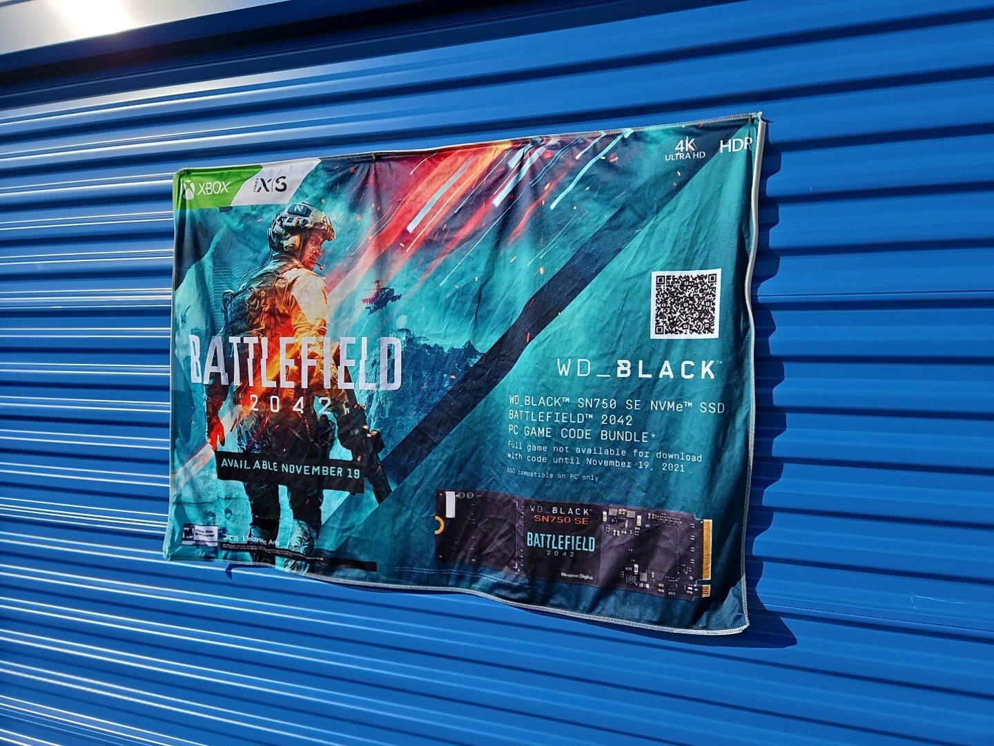 Battlefield 2042 XBOX Series X/S Video Game Advertising Art Tapestry 47″ X 33″