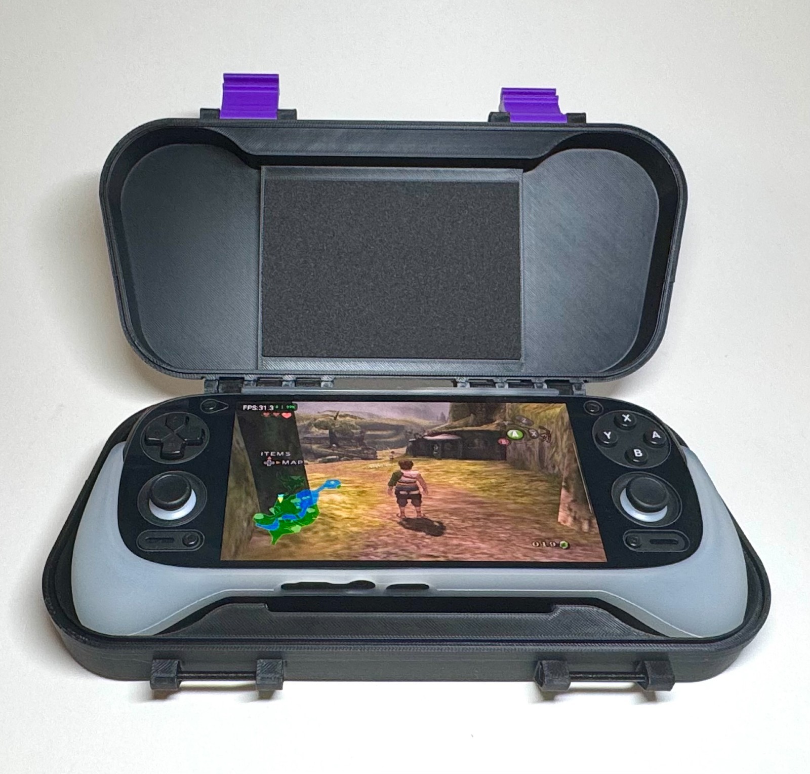 Custom Case for Retroid Pocket 5 & Official Grip: Protective RP5 Console Storage